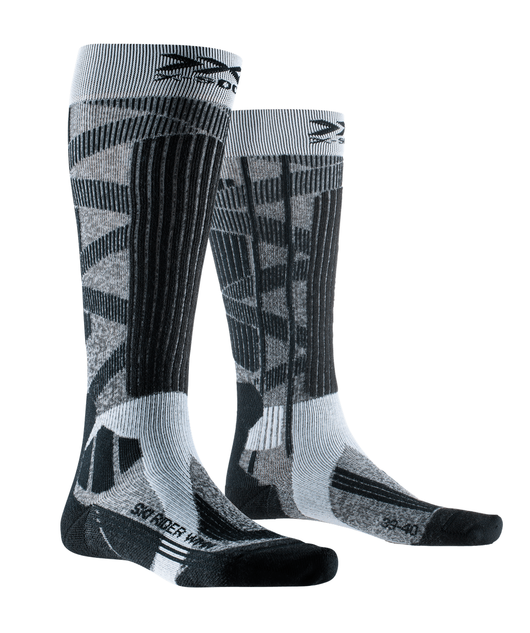 X-SOCKS SKI RIDER 4.0 WMN - Stone Grey Melange Pink - Over The Calf - 3 of 7