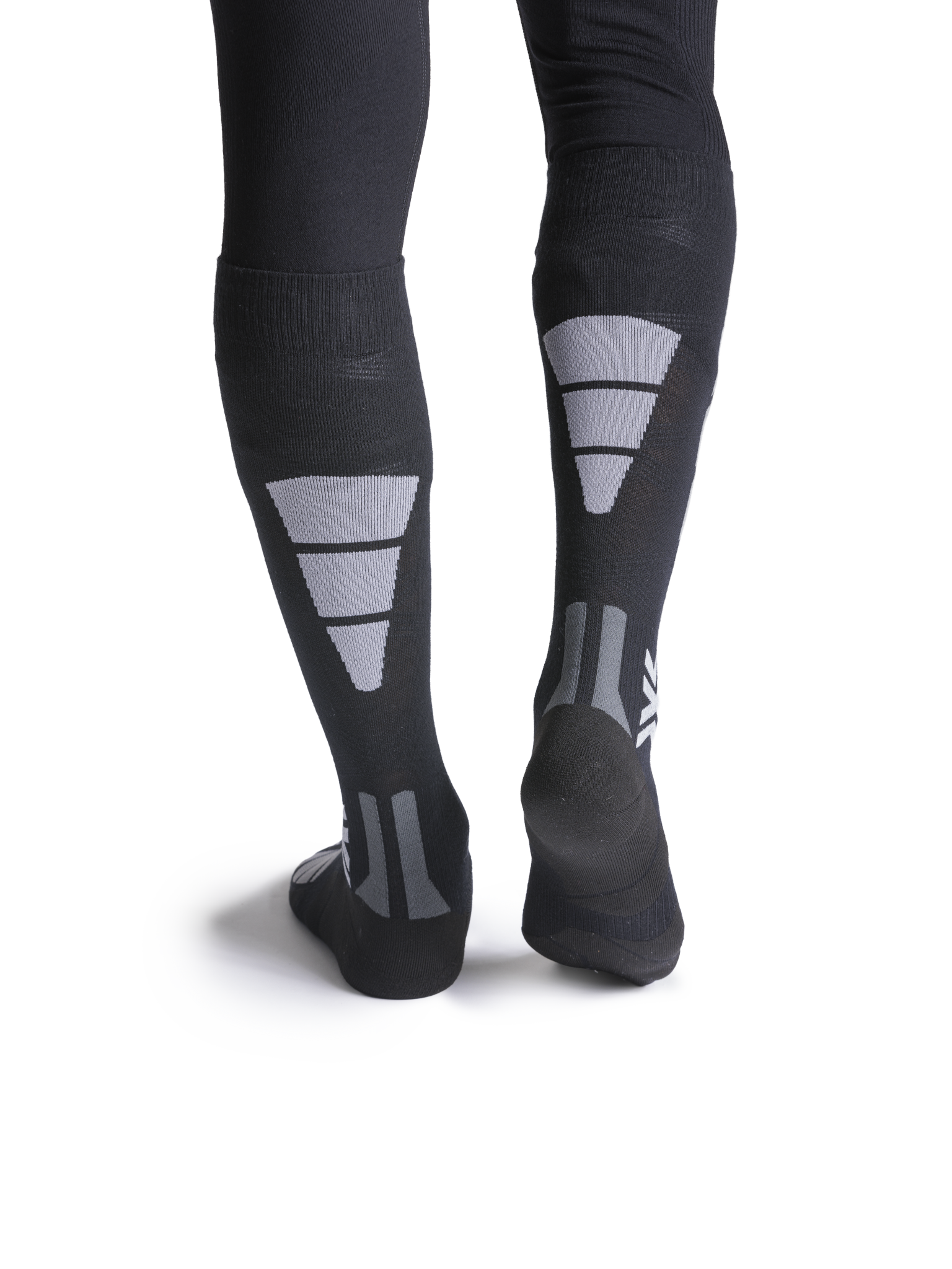 X-SOCKS SKI EXPERT SILK MERINO OTC - X Black Light Grey - Over The Calf - 3 of 8