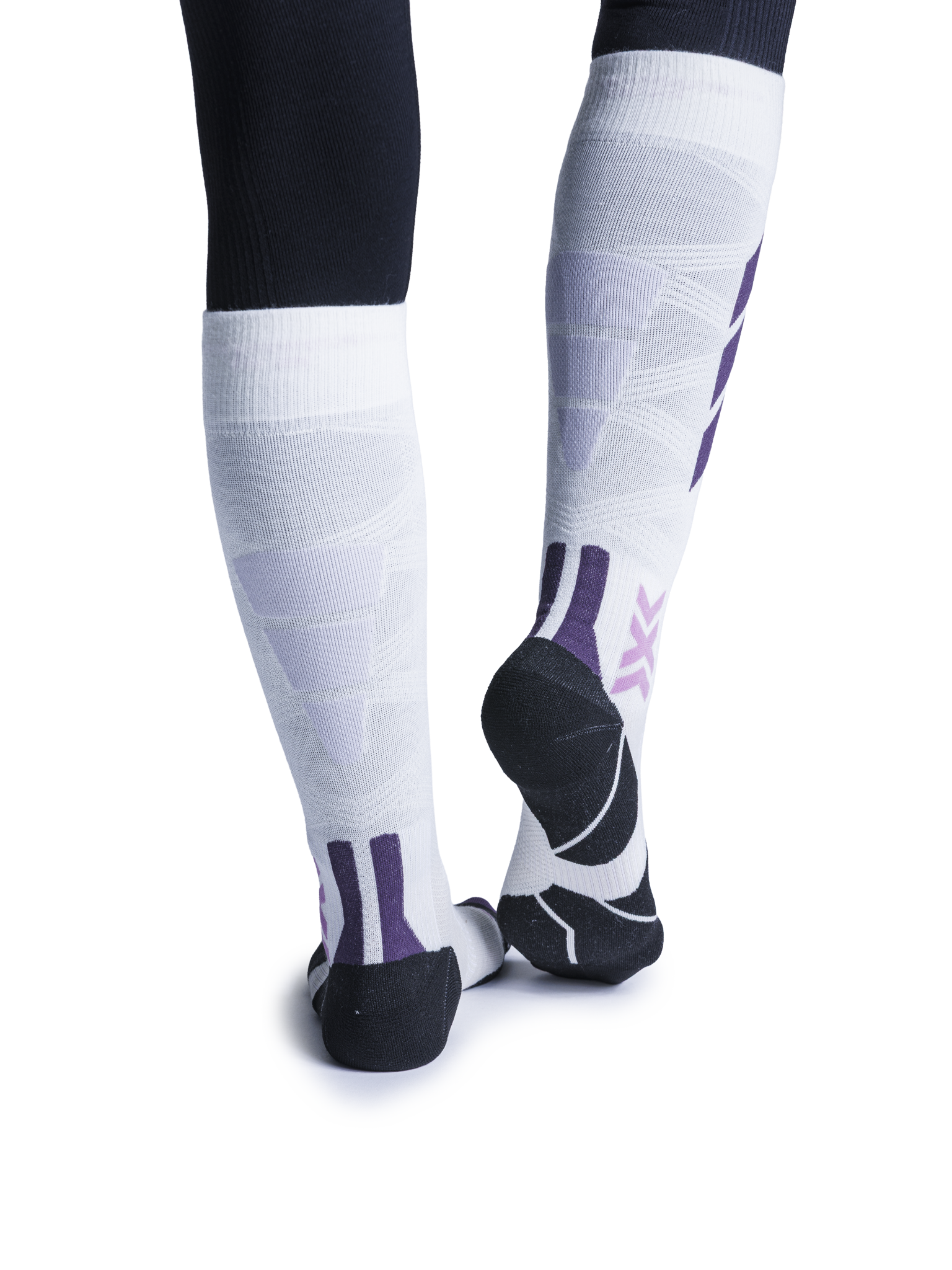 X-SOCKS SKI EXPERT SILK MERINO OTC - X White Lavender - Over The Calf - 7 of 8