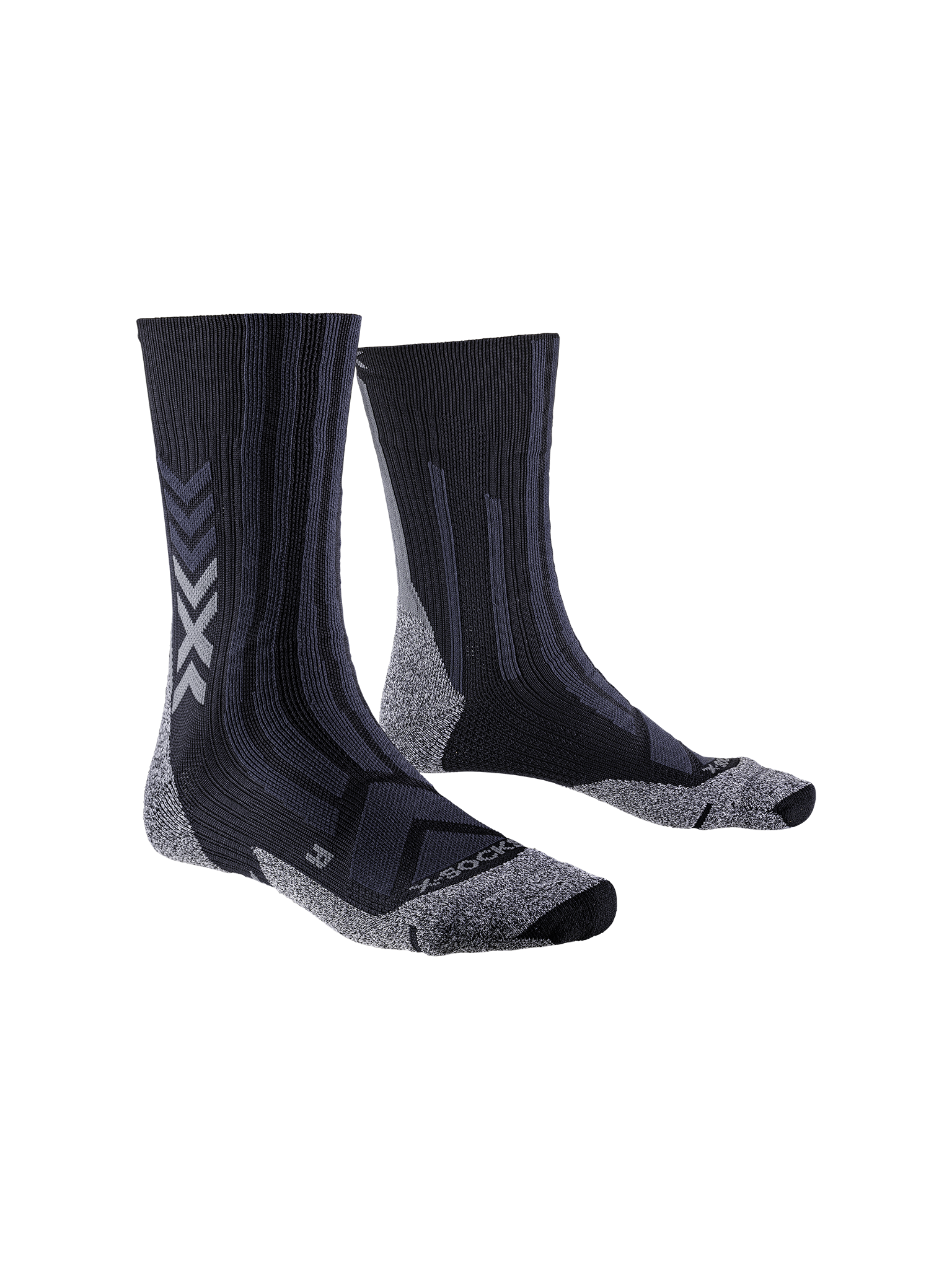X-SOCKS TREKKING PERFORM DUAL LAYER CREW - Black Charcoal - Crew - 1 of 4