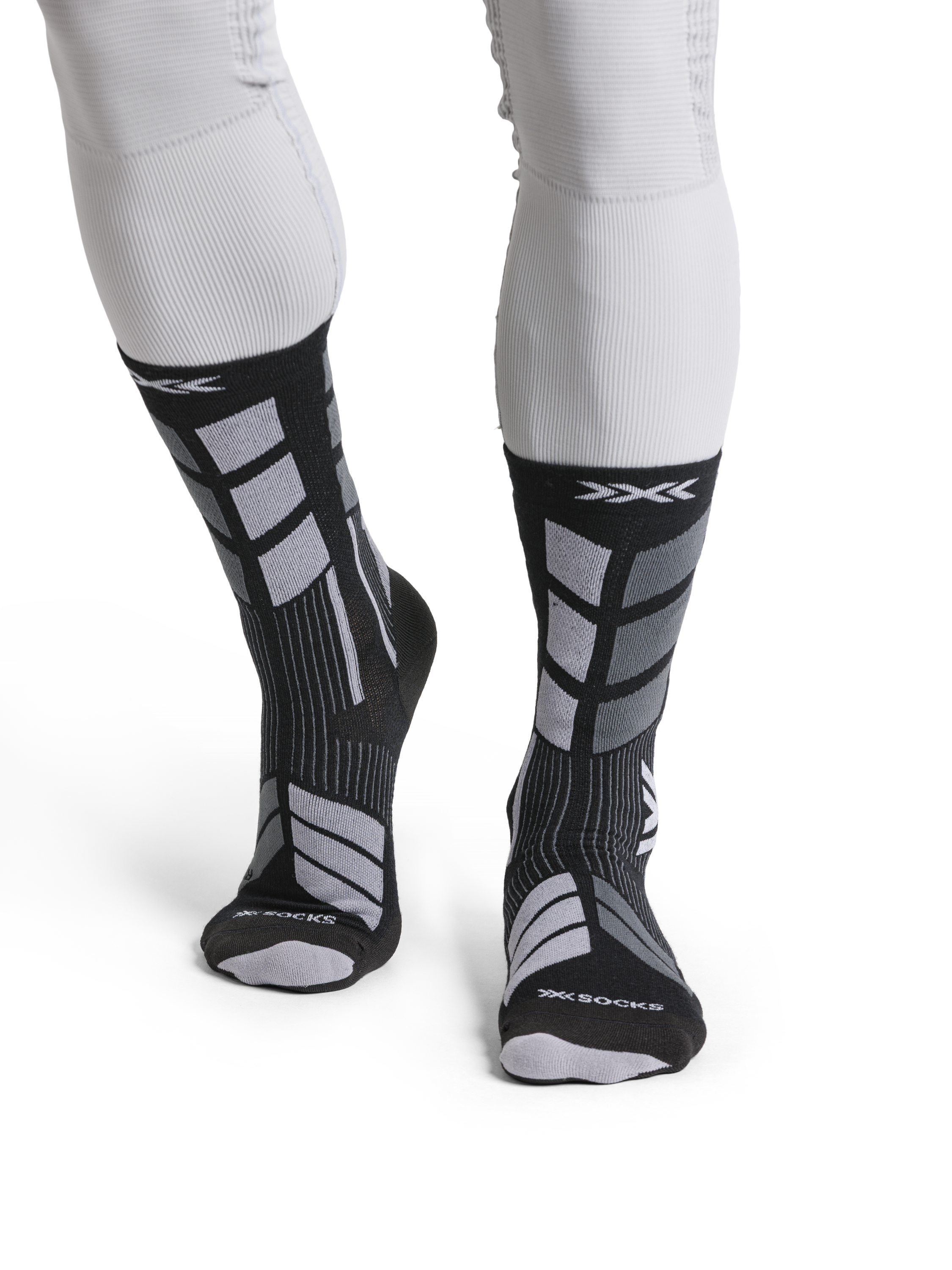 X-SOCKS X-COUNTRY PERFORM MERINO CREW - X Black Grey - Crew - 2 of 8