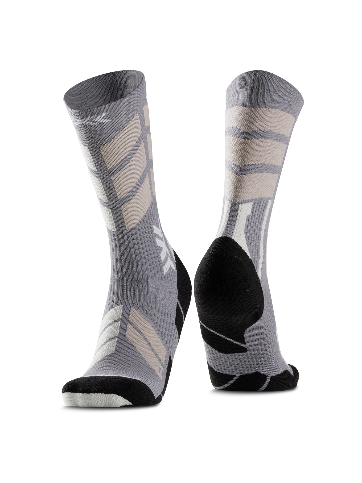 X-SOCKS X-COUNTRY PERFORM MERINO CREW - Seal Grey Light Sand - Crew - 5 of 8