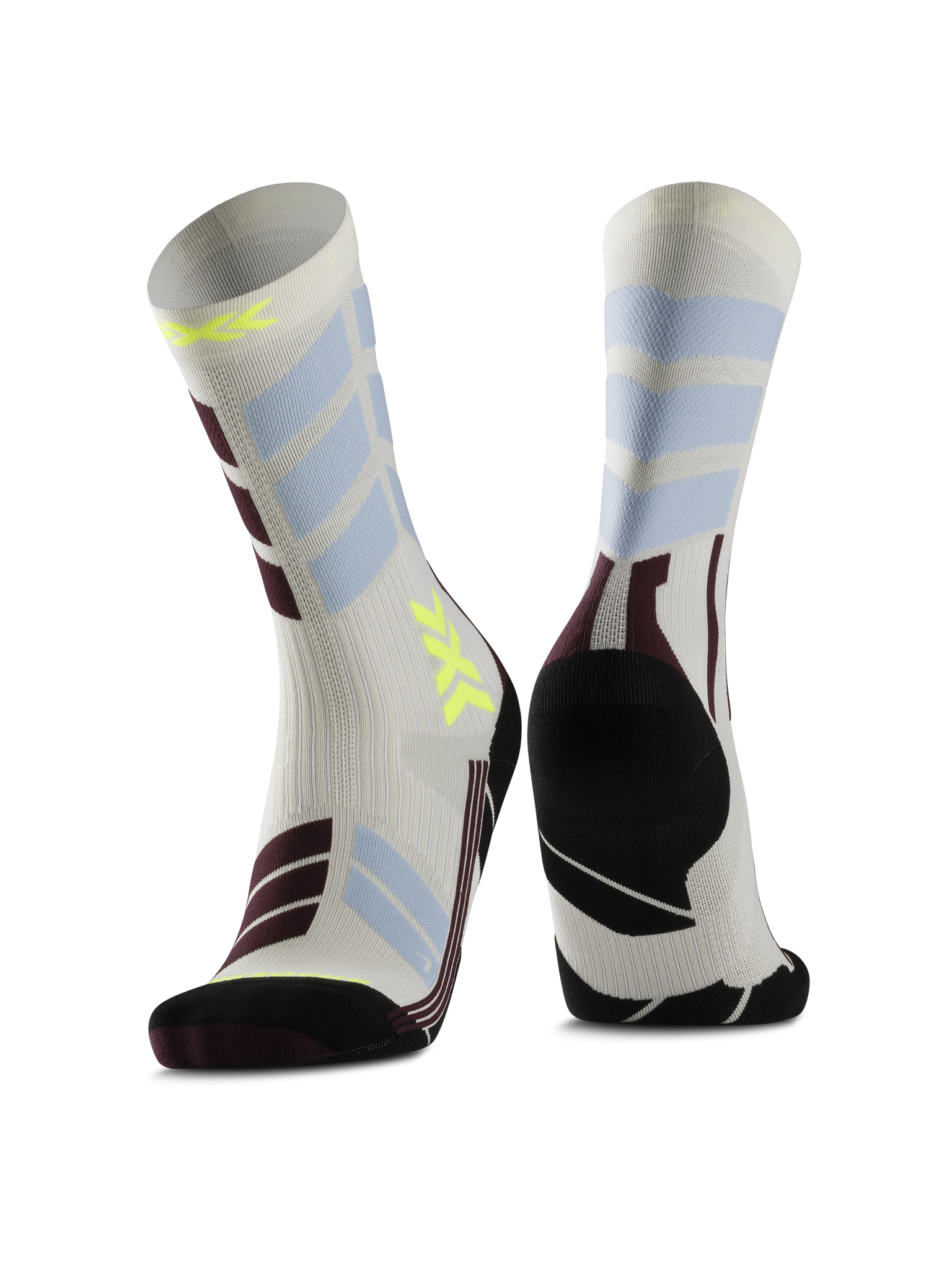 X-SOCKS X-COUNTRY PERFORM CREW WMN - Light Sand Cool Water - Crew - 1 of 1