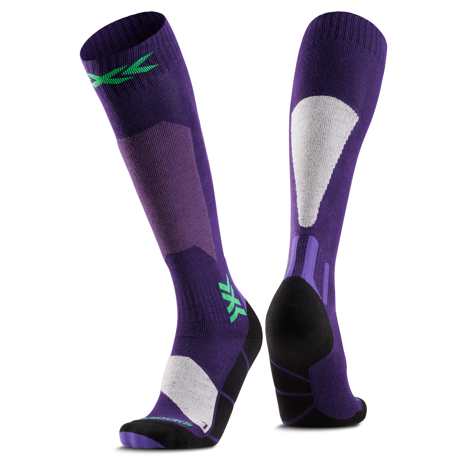 X-SOCKS SKI DISCOVER OTC - Deep Purple Light Sand - Over The Calf - 9 of 17