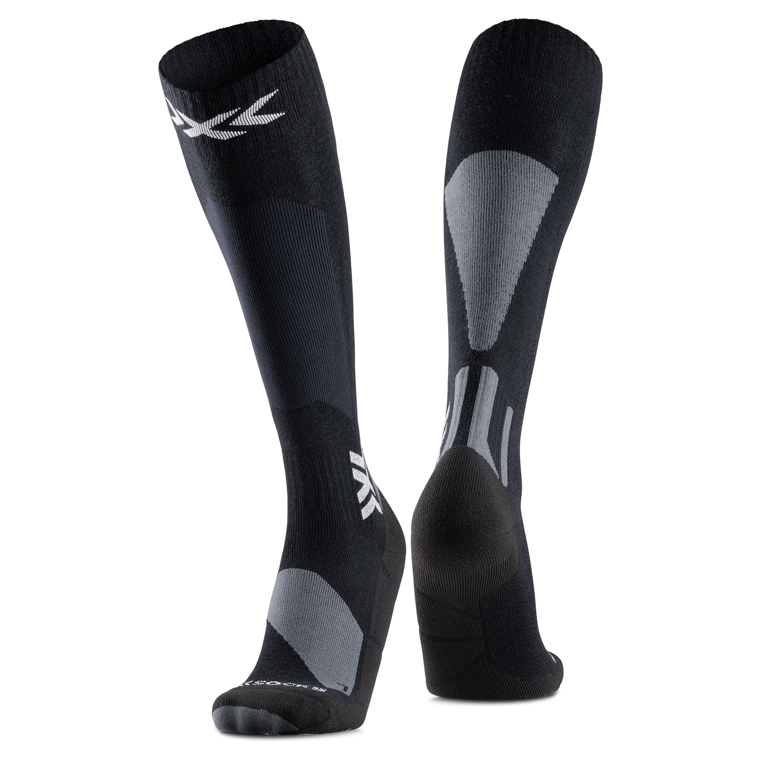 X-SOCKS SKI DISCOVER MERINO OTC - X Black Grey - Over The Calf - 1 of 10