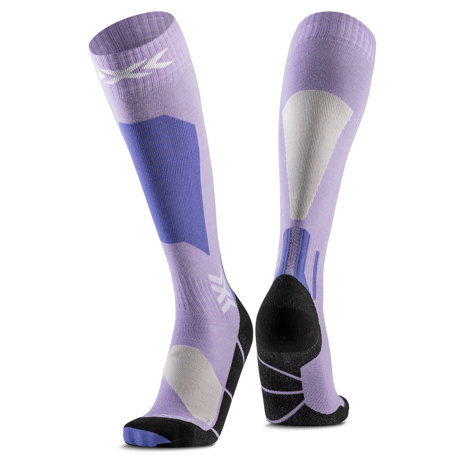 X-SOCKS SKI DISCOVER MERINO OTC - Muted Lavender Light Sand - Over The Calf - 5 of 10