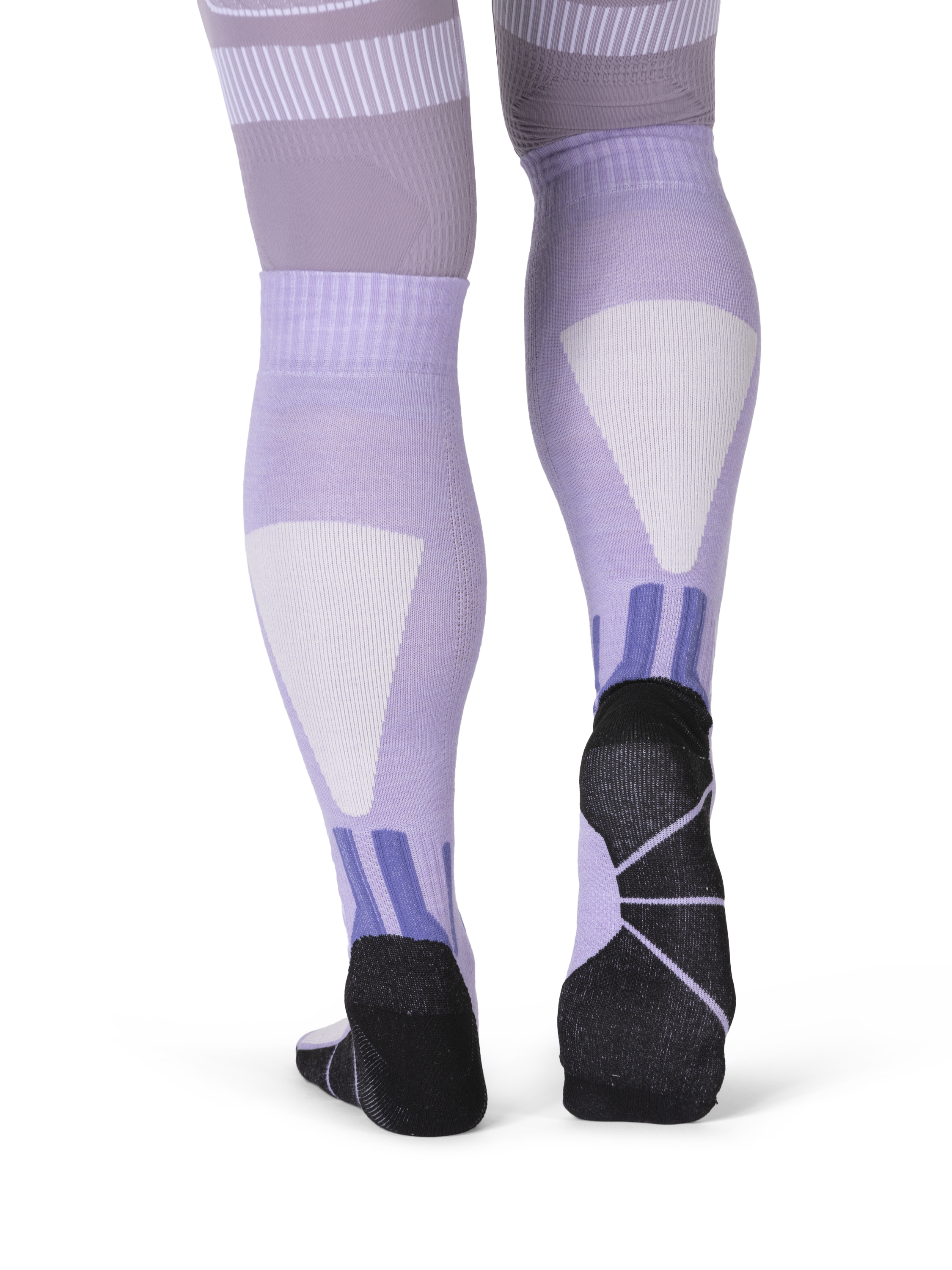 X-SOCKS SKI DISCOVER MERINO OTC - Muted Lavender Light Sand - Over The Calf - 8 of 10