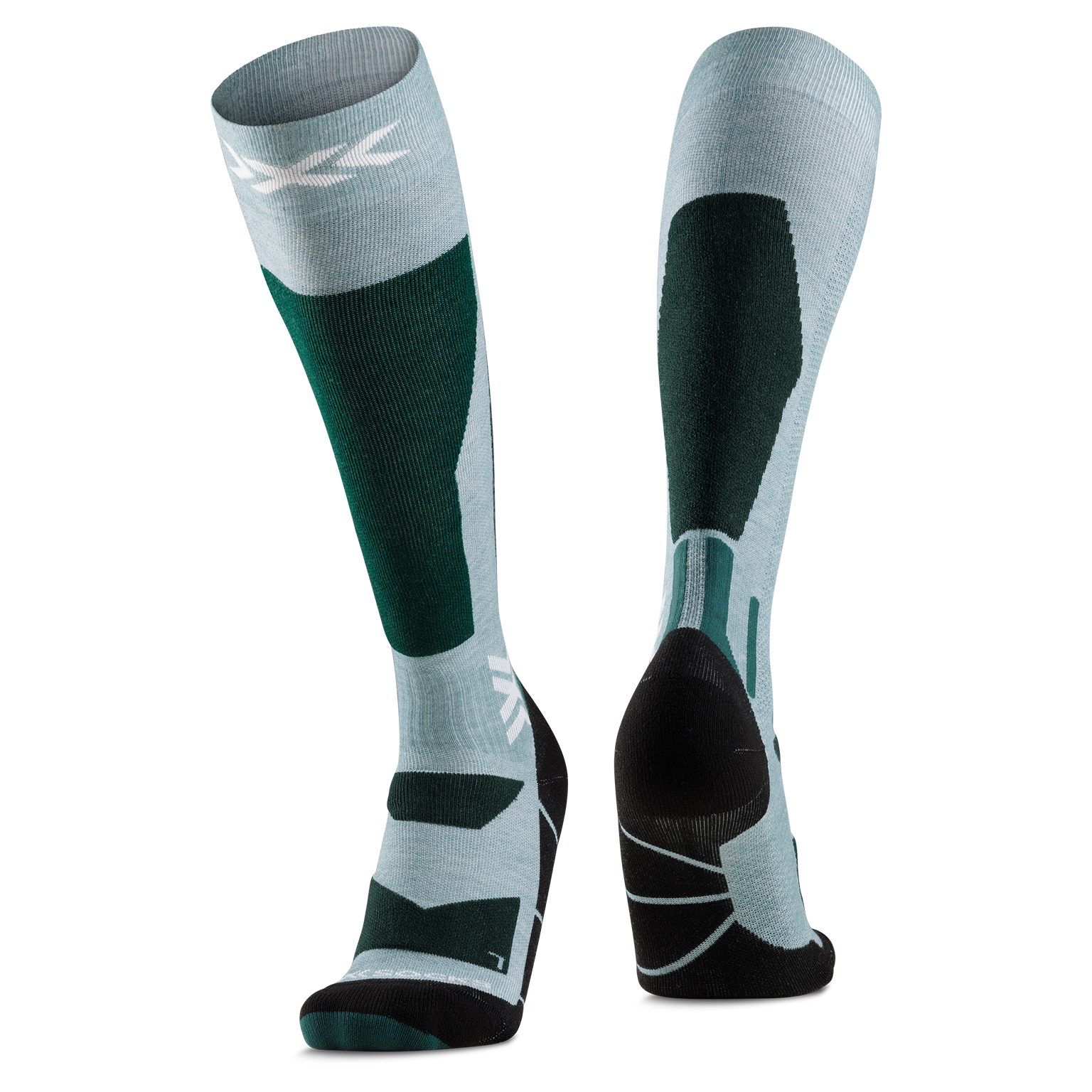 X-SOCKS SNOWBOARD DISCOVER OTC - Sage Green English Lawn - Over The Calf - 9 of 17