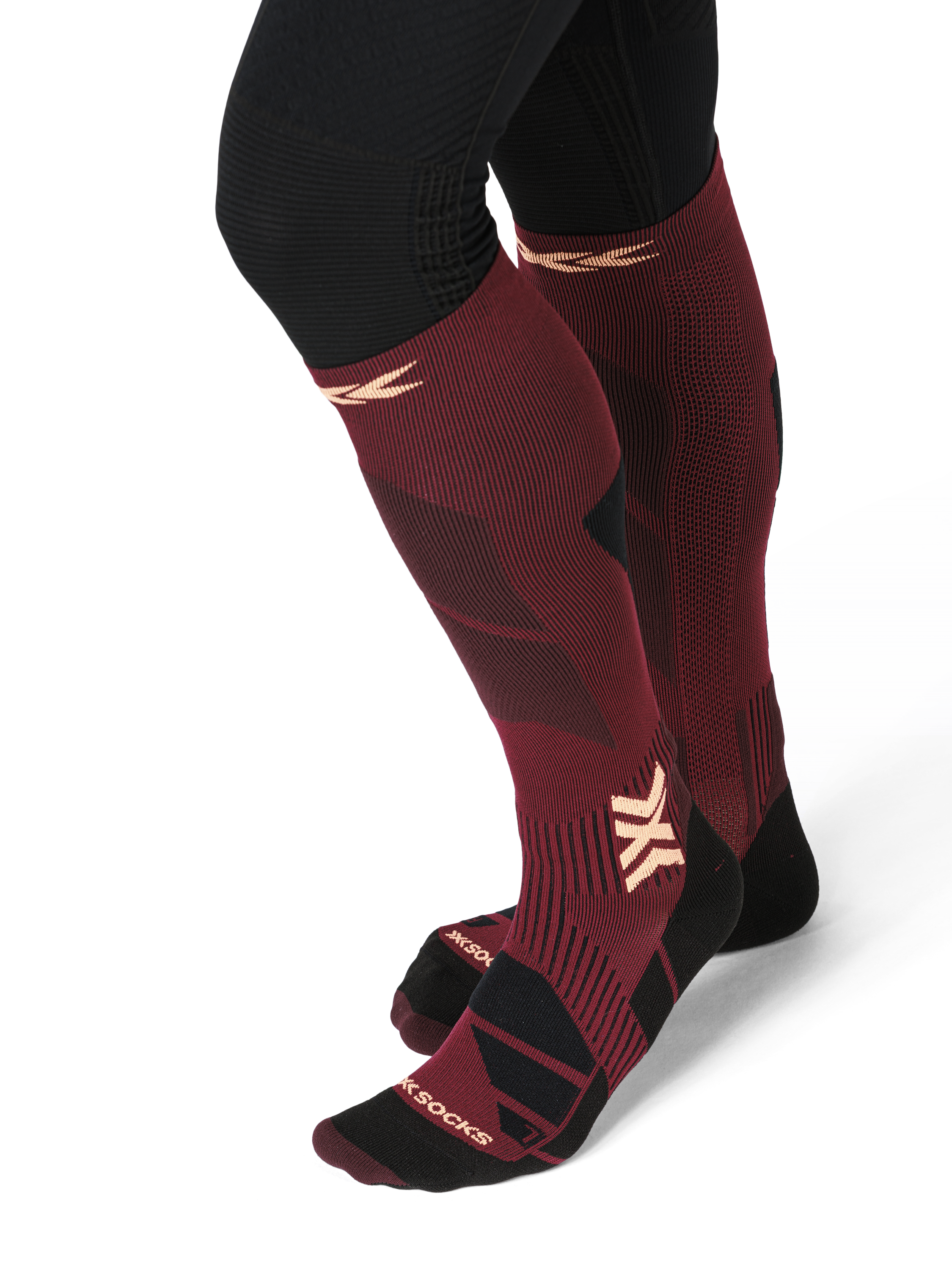 X-SOCKS SKI PERFORM OTC - Dune Red Orange - Over The Calf - 3 of 17