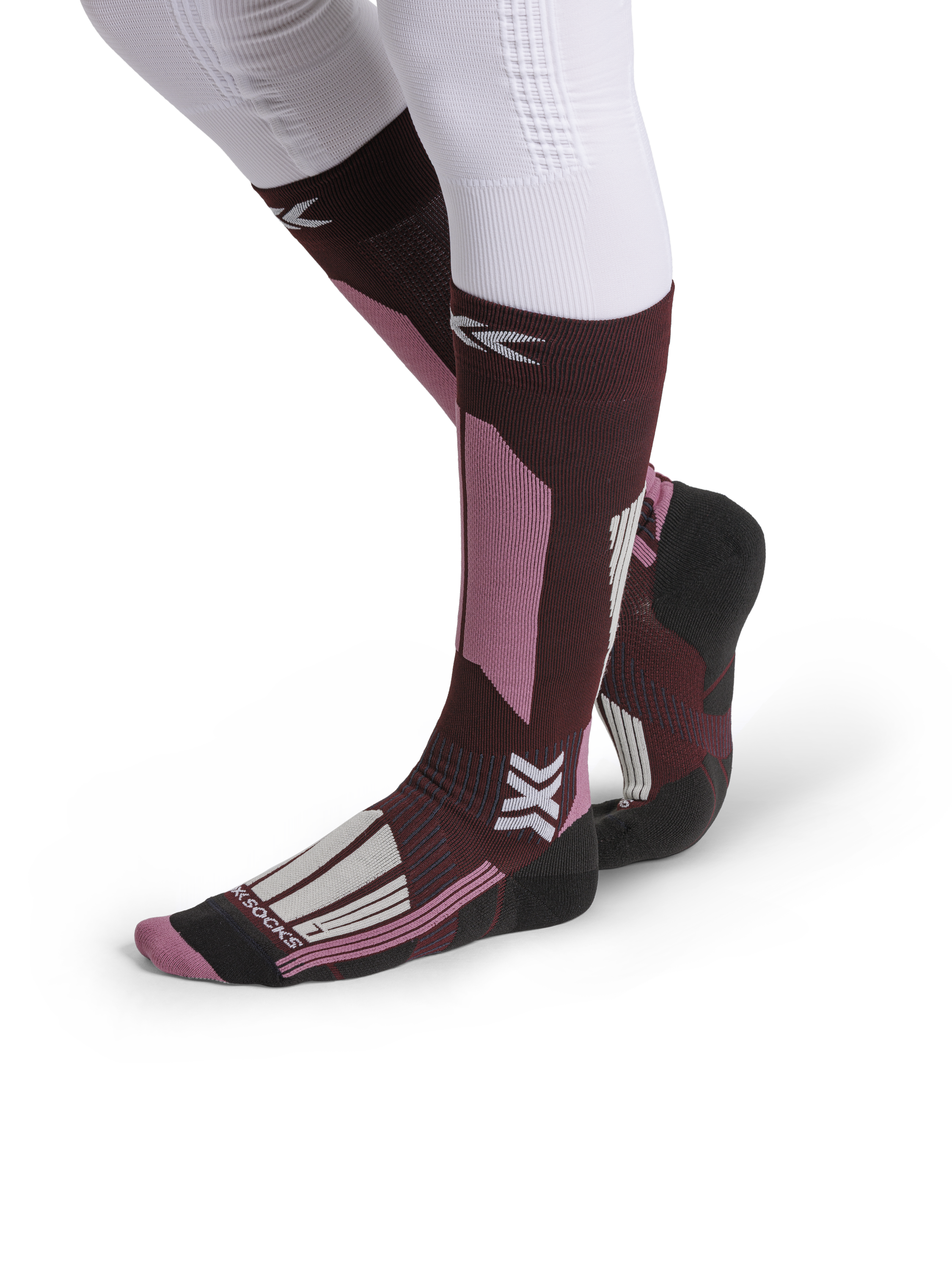 X-SOCKS SKI TOURING PERFORM OTC WMN - Deep Purple Light Sand - Over The Calf - 3 of 4