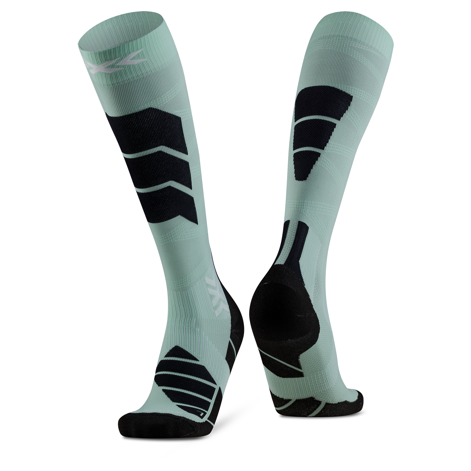 X-SOCKS SKI EXPERT OTC - Digital Lime X Black - Over The Calf - 9 of 13