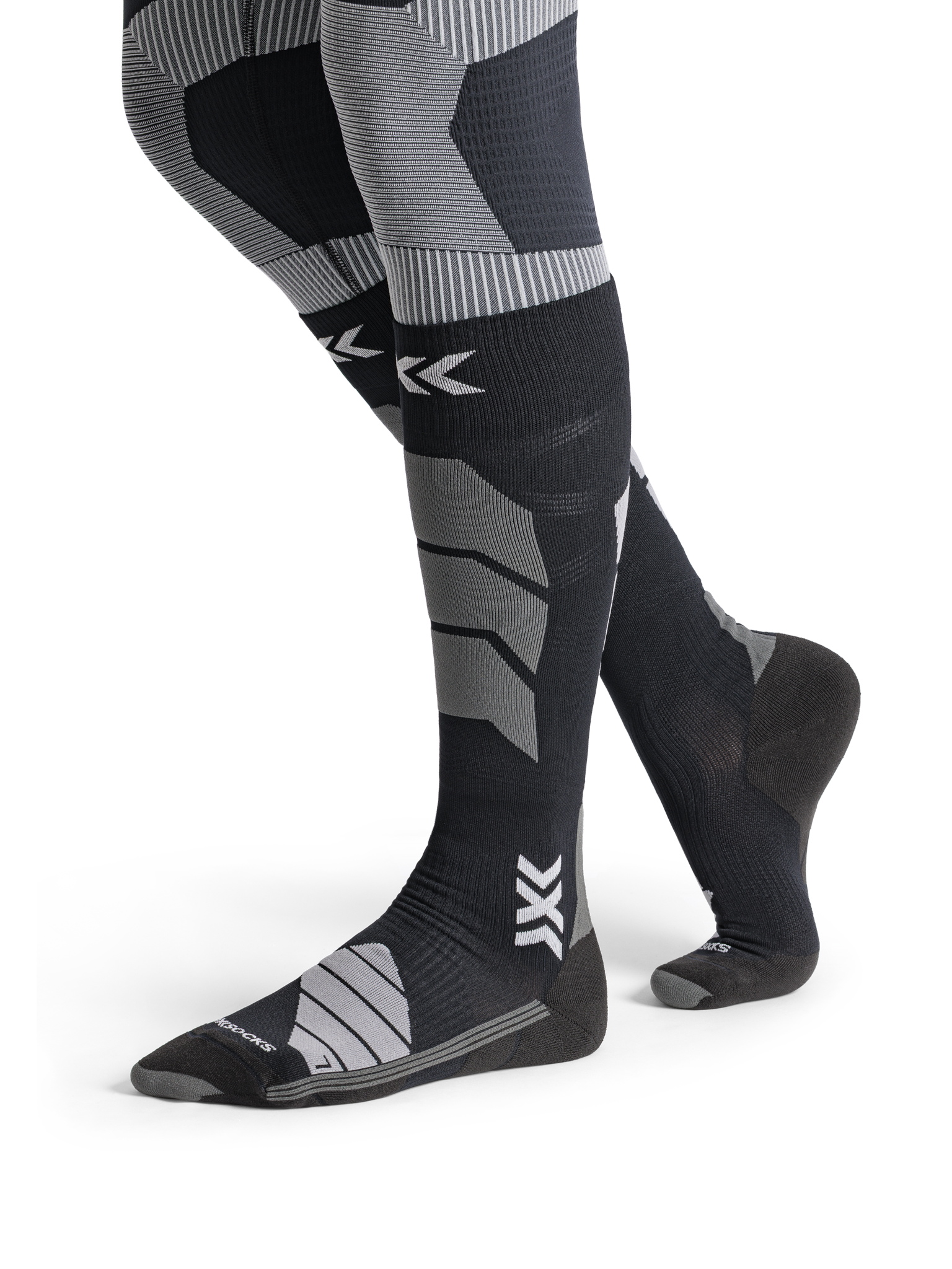 X-SOCKS SKI EXPERT OTC WMN - X Black Light Grey - Over The Calf - 4 of 5