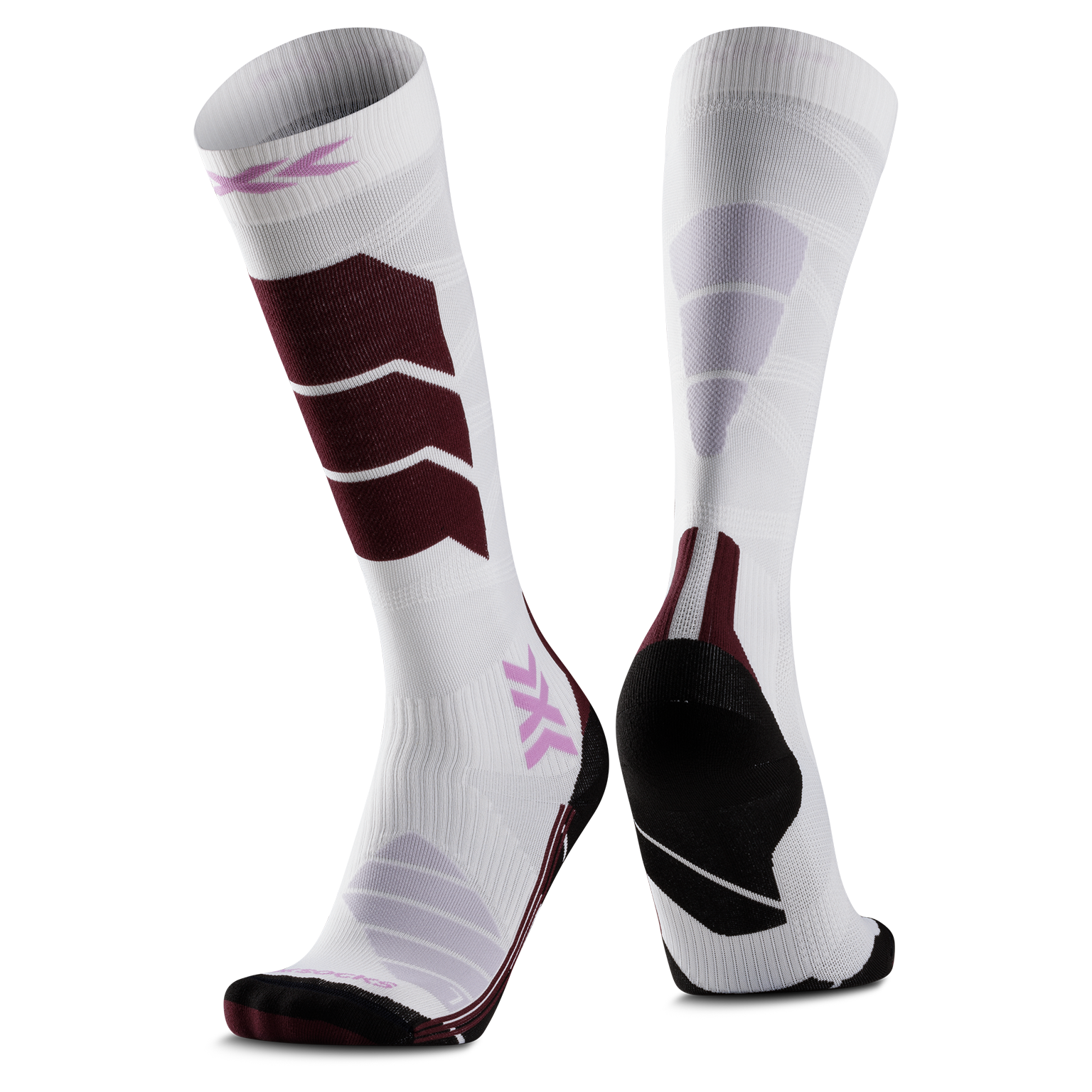X-SOCKS SKI EXPERT OTC WMN - X White Lavender - Over The Calf - 1 of 5