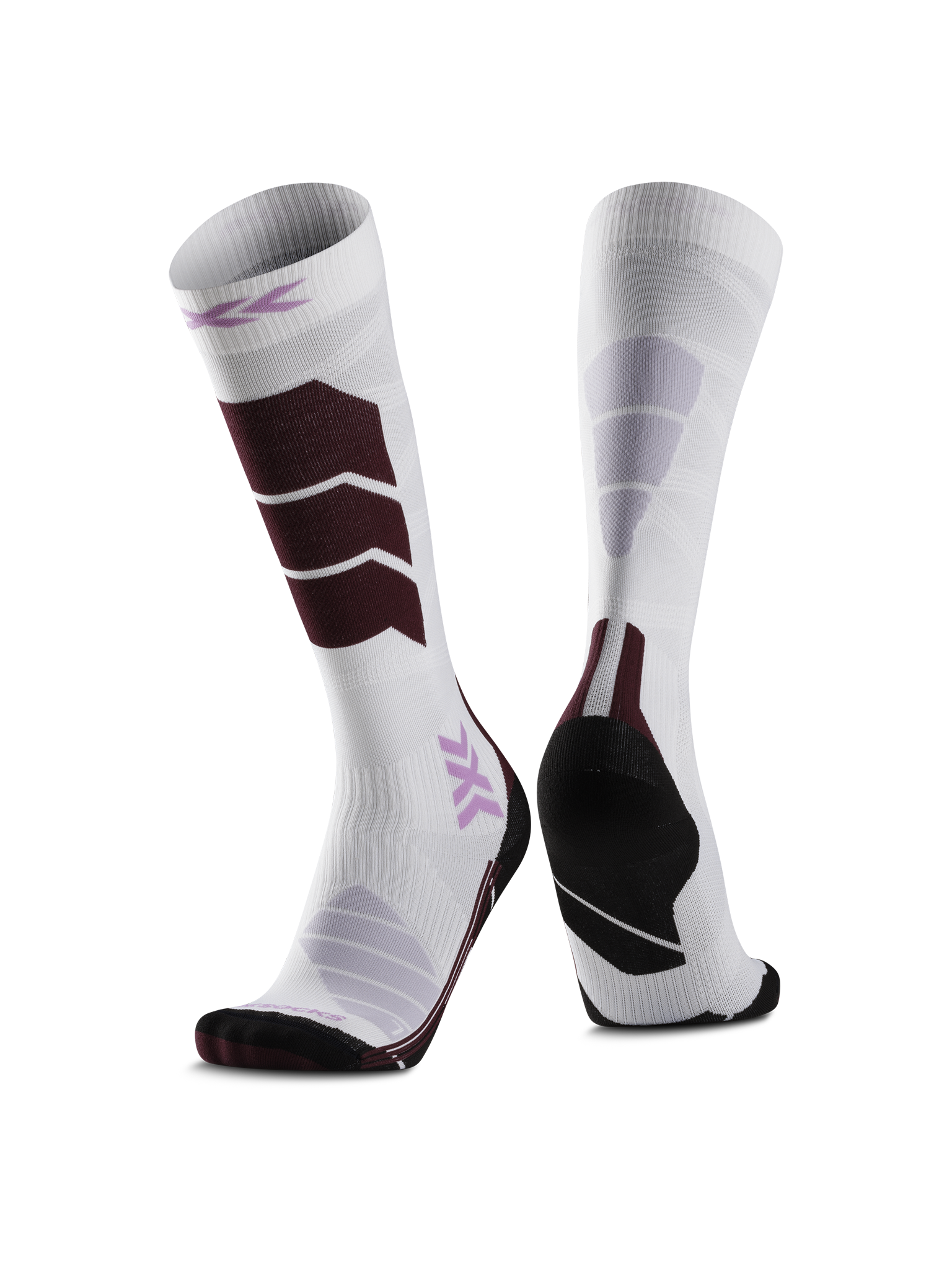 X-SOCKS SKI EXPERT OTC WMN - X White Lavender - Over The Calf - 1 of 5