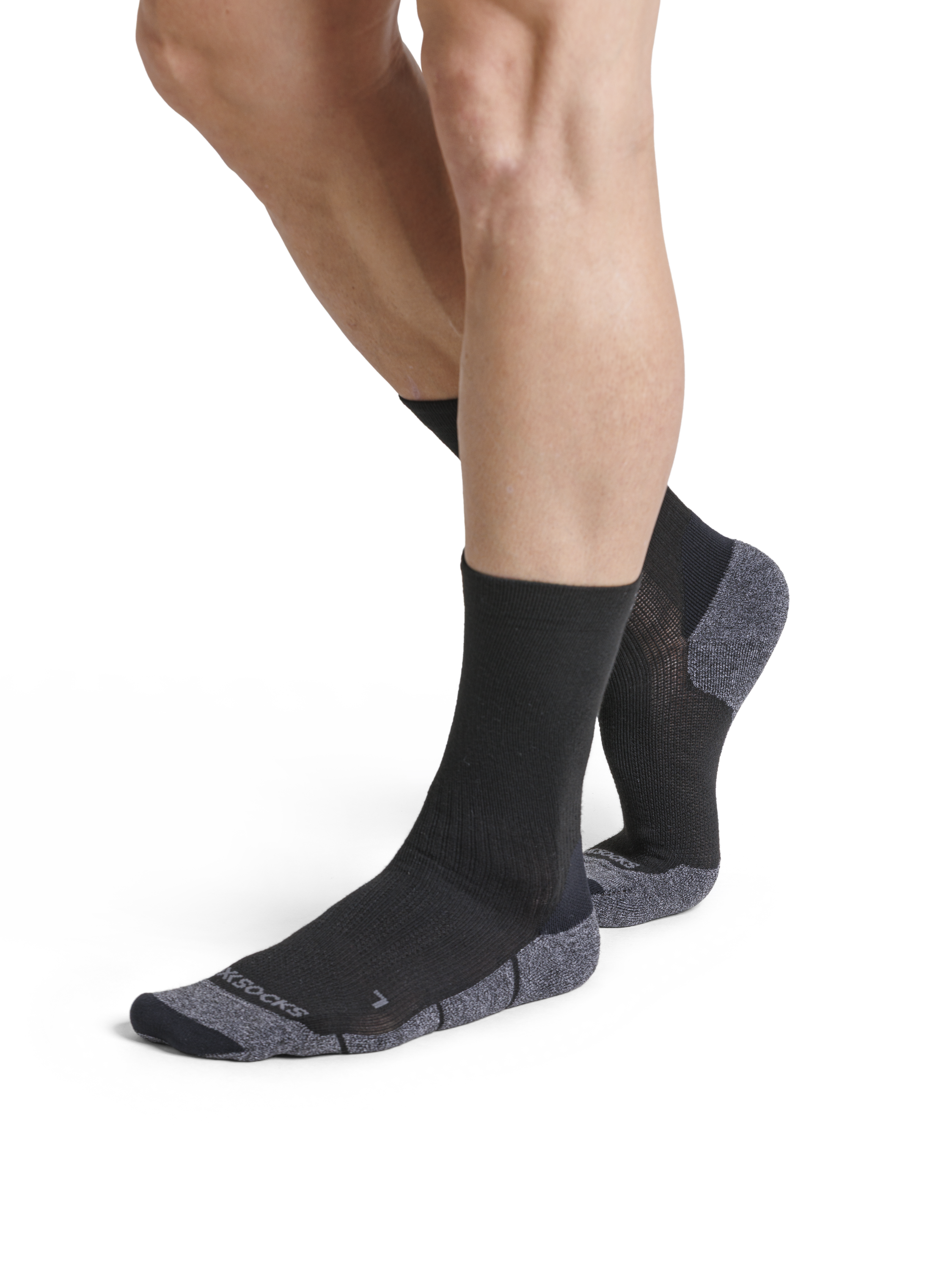 X-SOCKS CORE NATURAL CREW - Black Charcoal - Crew - 7 of 9