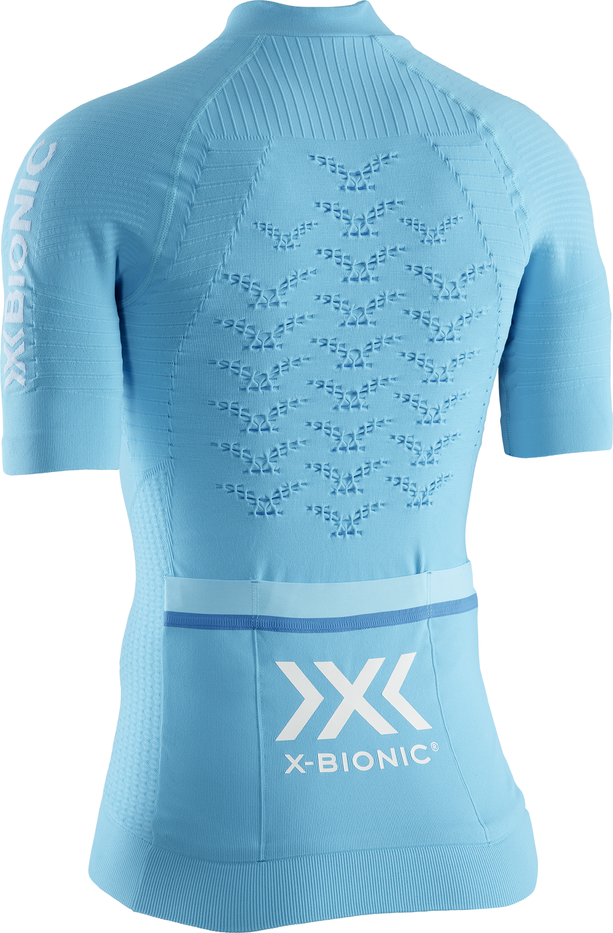 X-BIONIC EFFEKTOR 4.0 CYCLING ZIP SHIRT SH SL WMN - Effektor Turquoise Arctic White - T-Shirts - 2 of 8