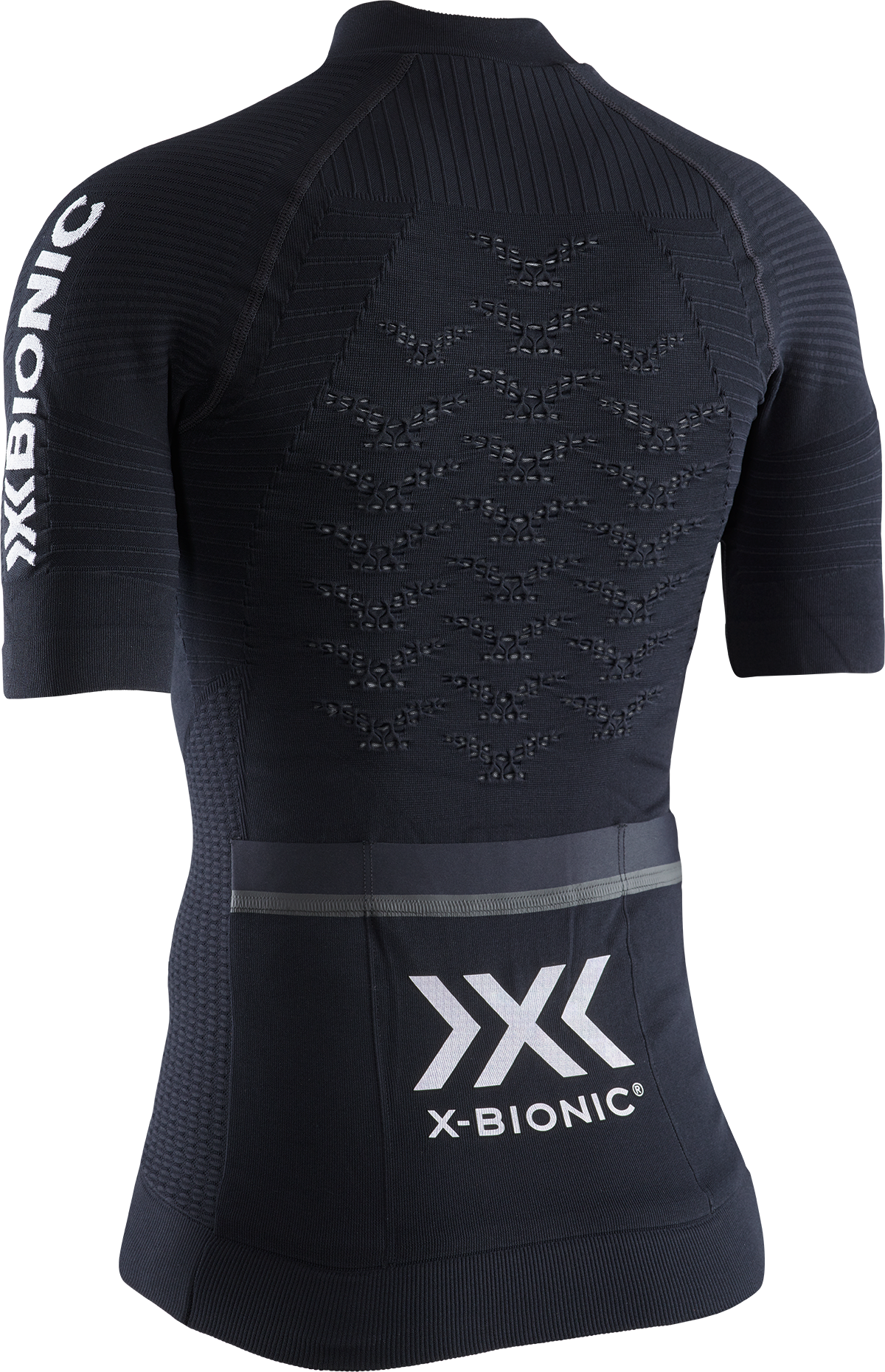 X-BIONIC EFFEKTOR 4.0 CYCLING ZIP SHIRT SH SL WMN - Opal Black Arctic White - T-Shirts - 4 of 8
