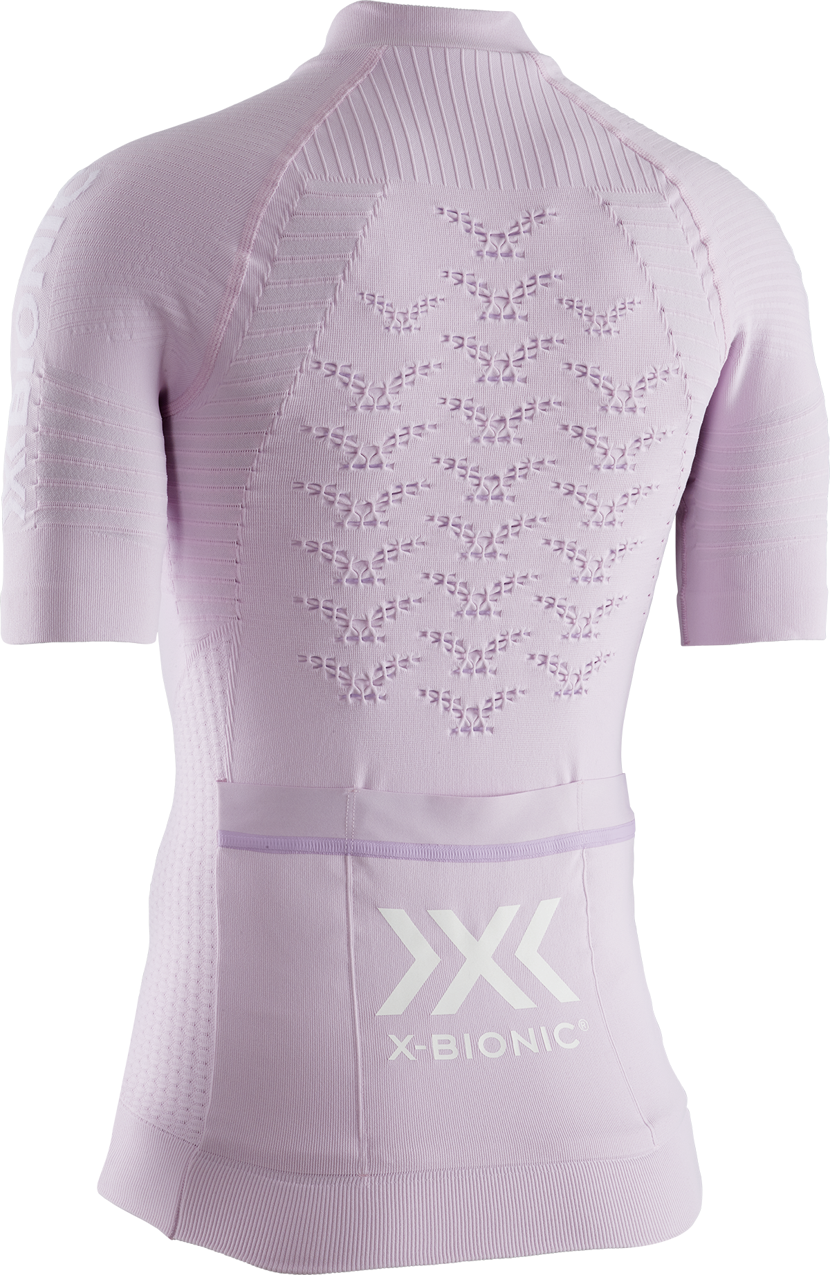 X-BIONIC EFFEKTOR 4.0 CYCLING ZIP SHIRT SH SL WMN - Magnolia Purple Arctic White - T-Shirts - 8 of 8