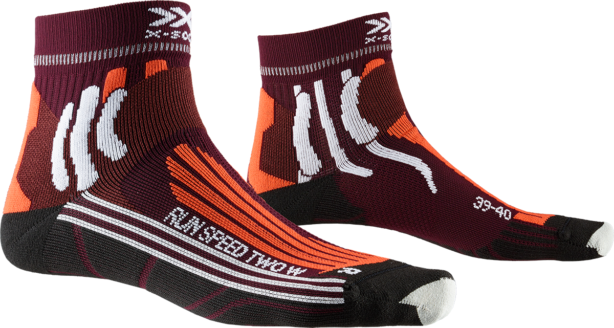 X-SOCKS RUN SPEED TWO WMN - Sunset Orange Pearl Grey - Ankle - 5 of 7