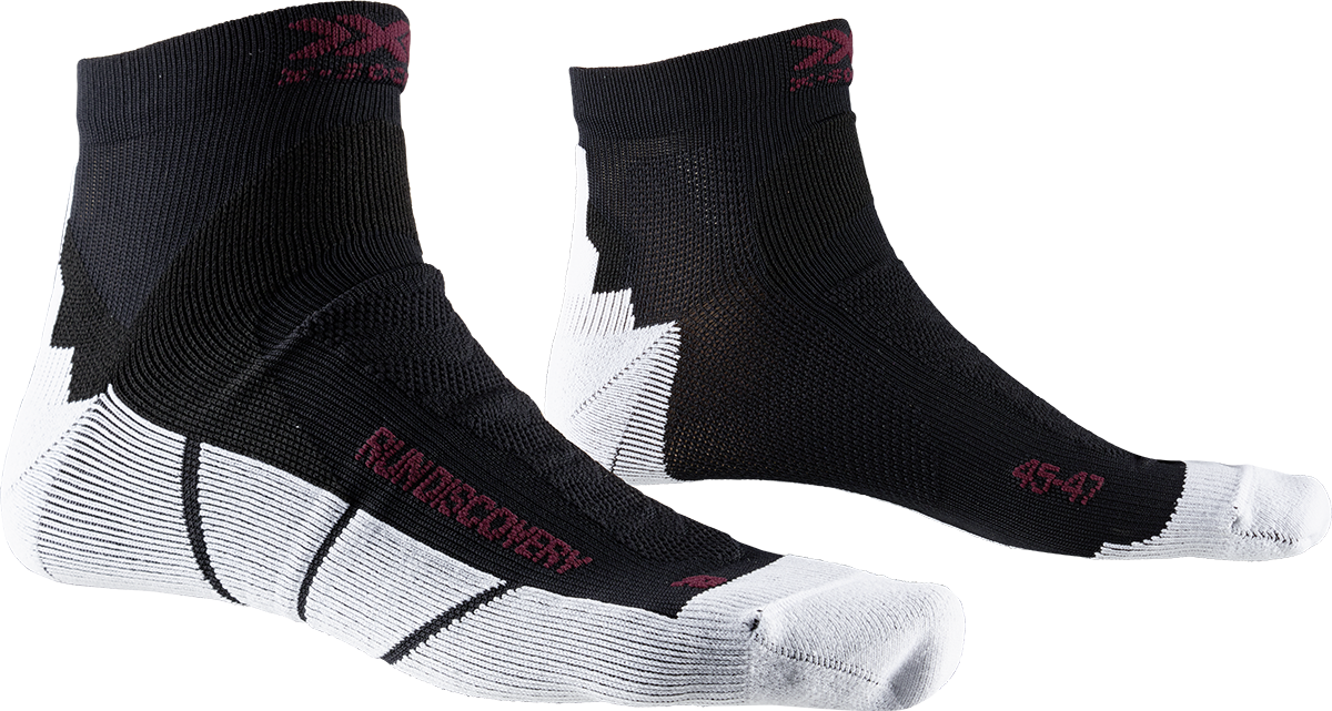 X-SOCKS RUN DISCOVERY - Dark Ruby Opal Black - Ankle - 5 of 5