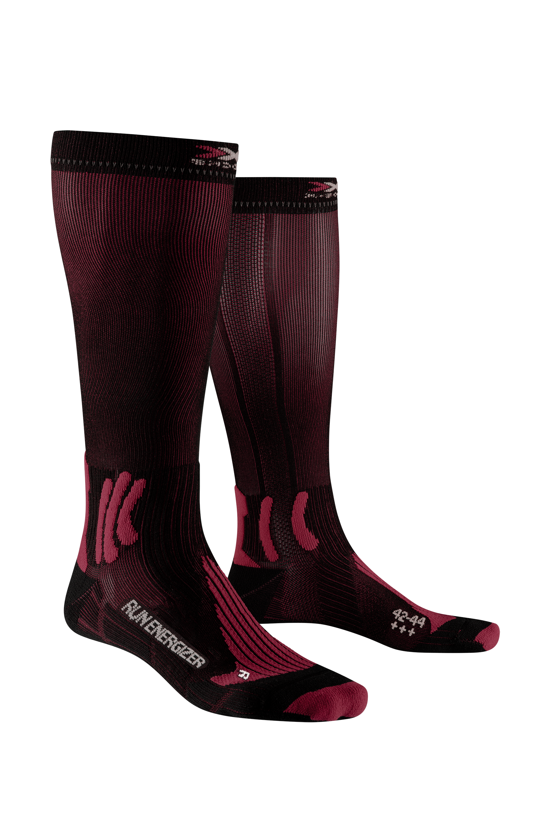 X-SOCKS RUN ENERGIZER 4.0 MEN - Opal Black Dragonfly Red - Over The Calf - 3 of 4