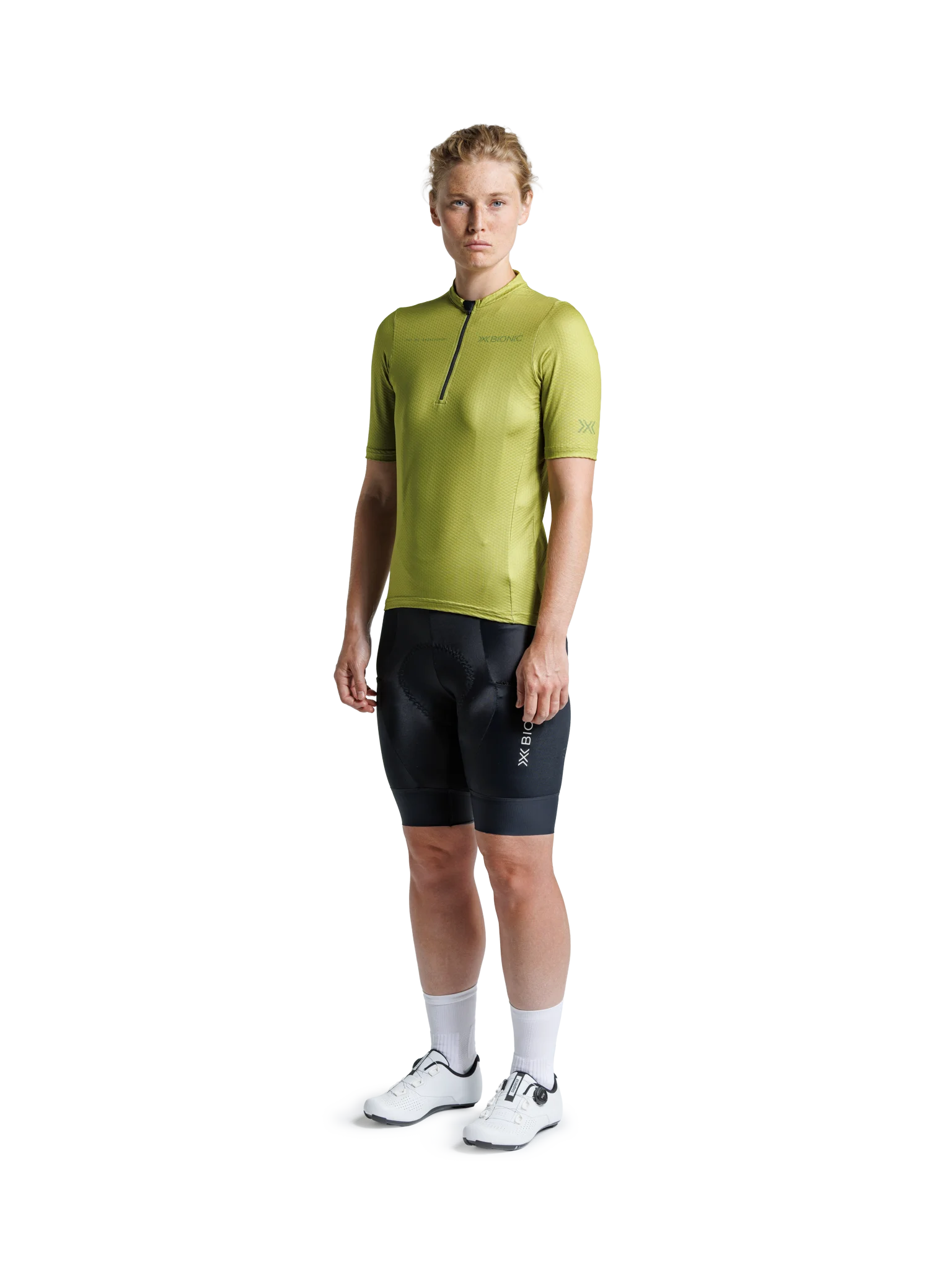 X-BIONIC COREFUSION GRAVEL JERSEY WMN - Olive Green Olive Clay - Zip Shirts - 2 of 29