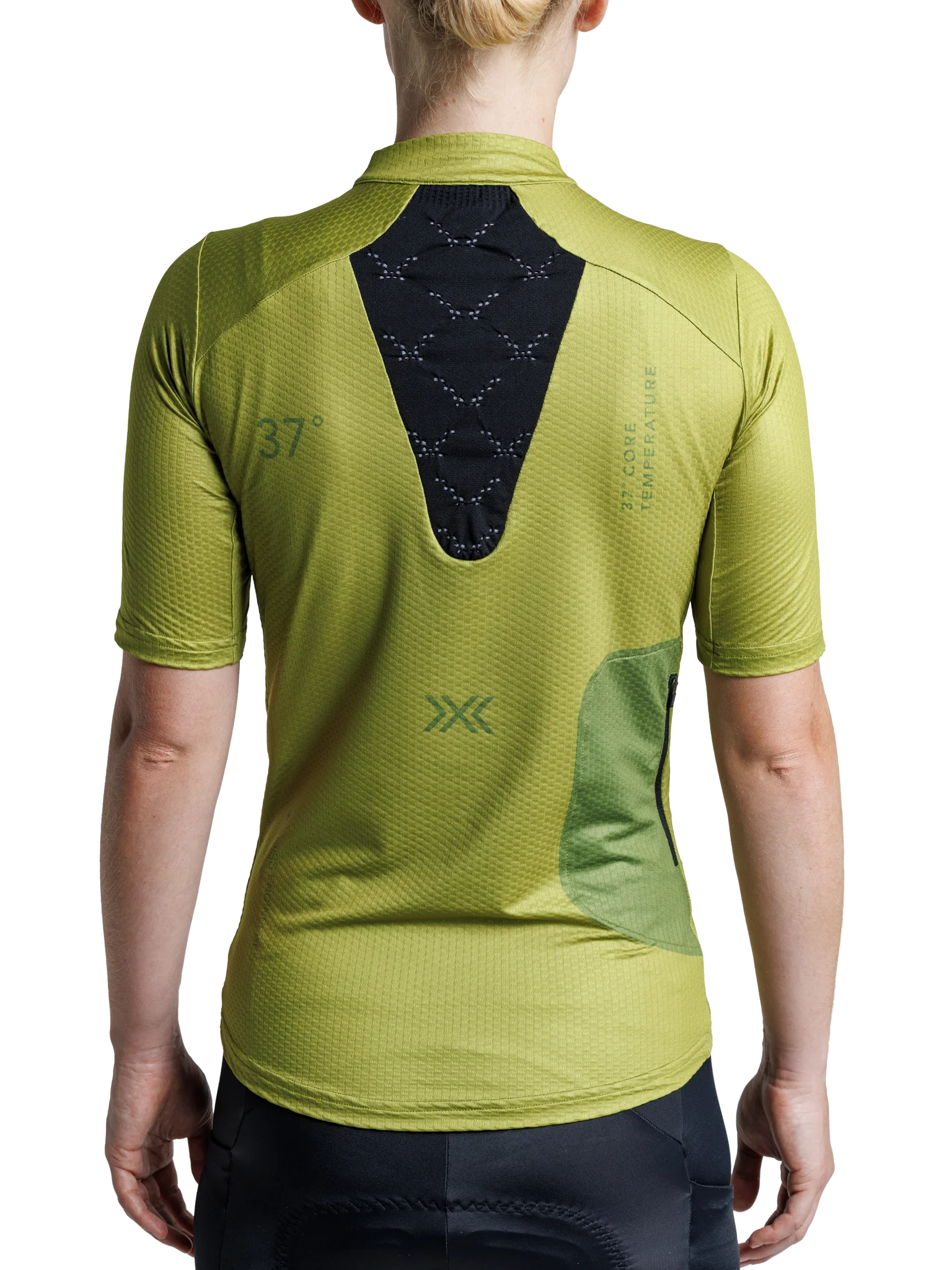 X-BIONIC COREFUSION GRAVEL JERSEY WMN - Olive Green Olive Clay - Zip Shirts - 5 of 29