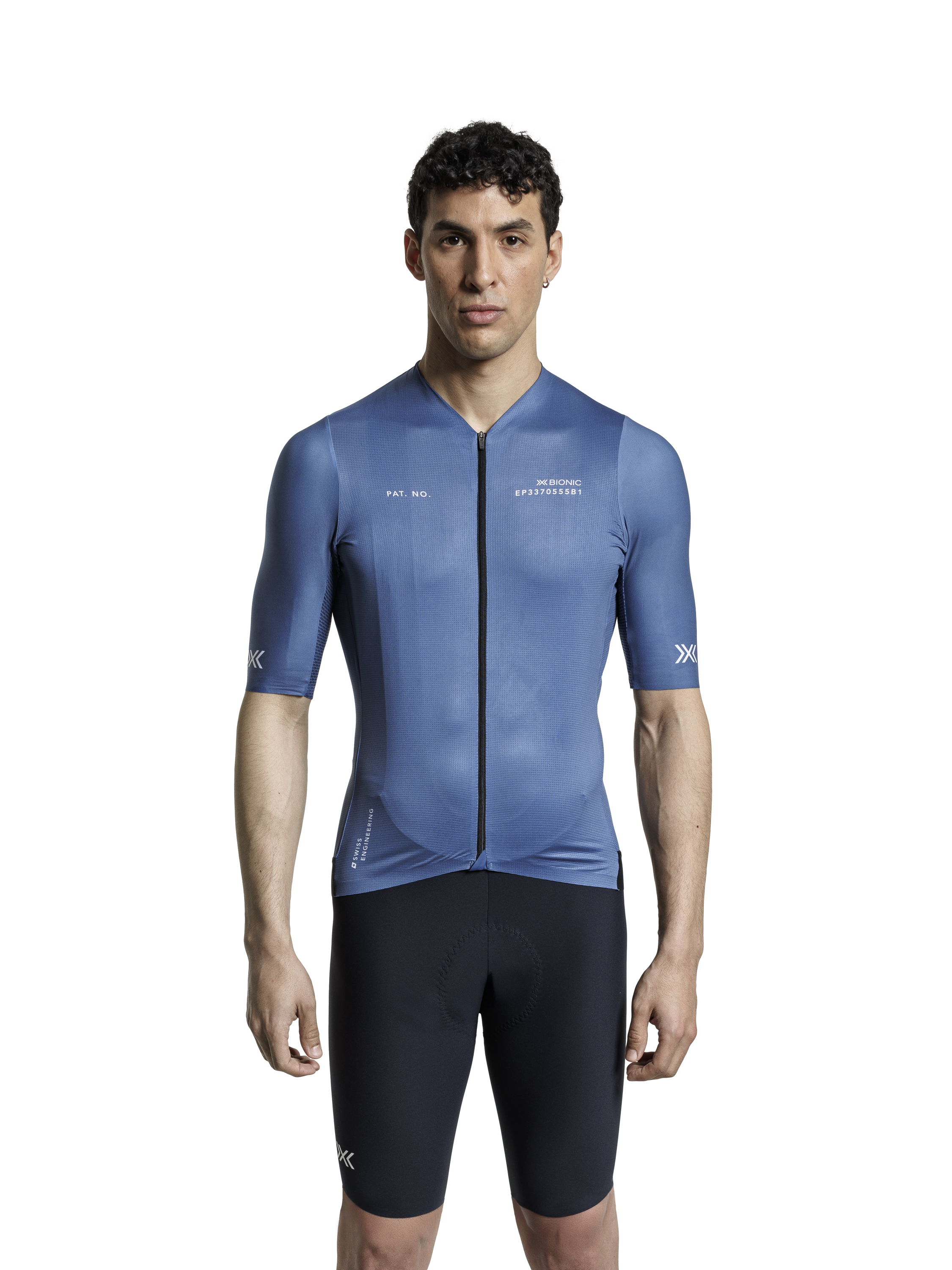 X-BIONIC COREFUSION AERO JERSEY SS MEN - Mineral Blue - Zip Shirts - 27 of 40