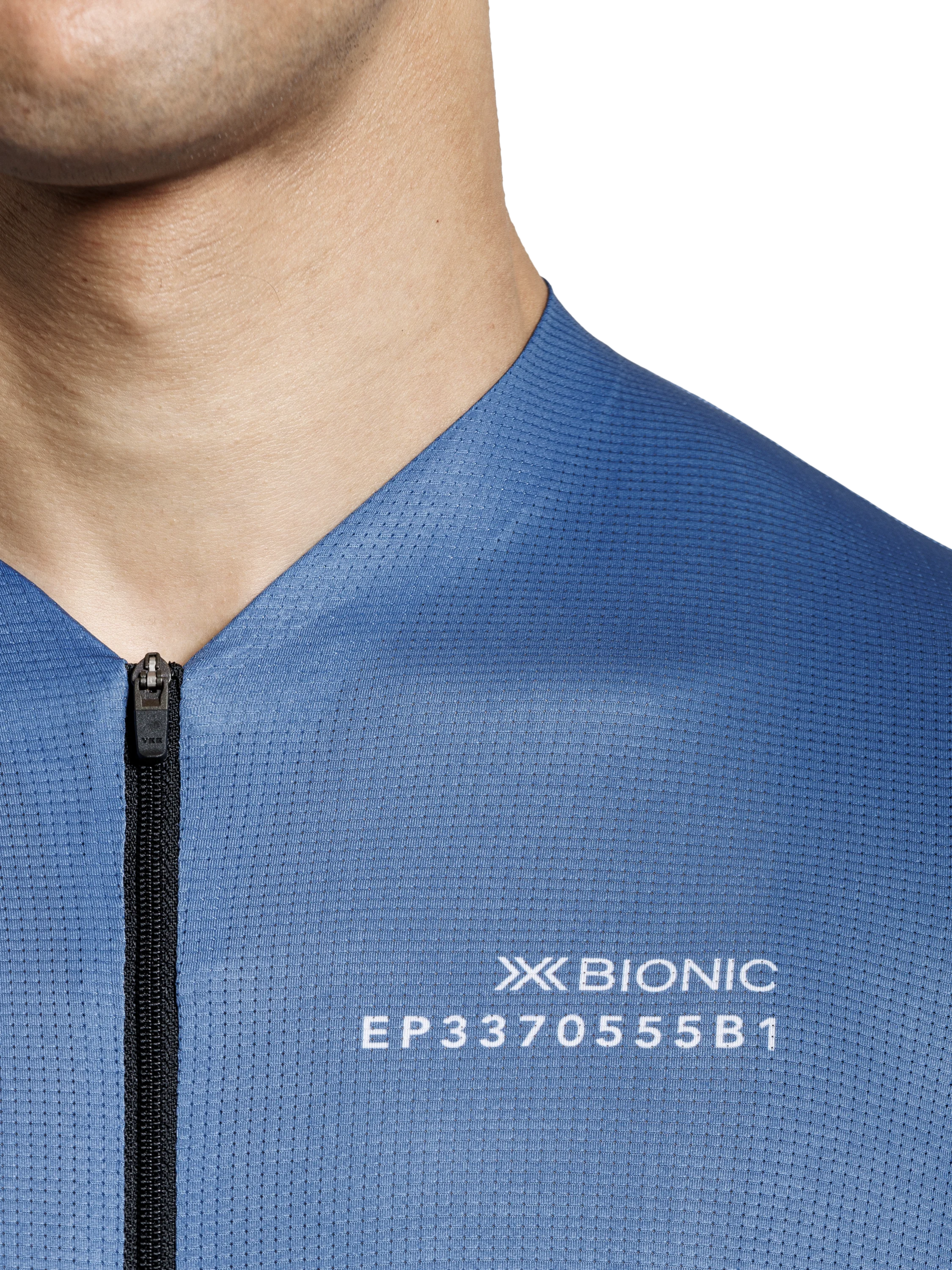 X-BIONIC COREFUSION AERO JERSEY SS MEN - Mineral Blue - Zip Shirts - 31 of 40