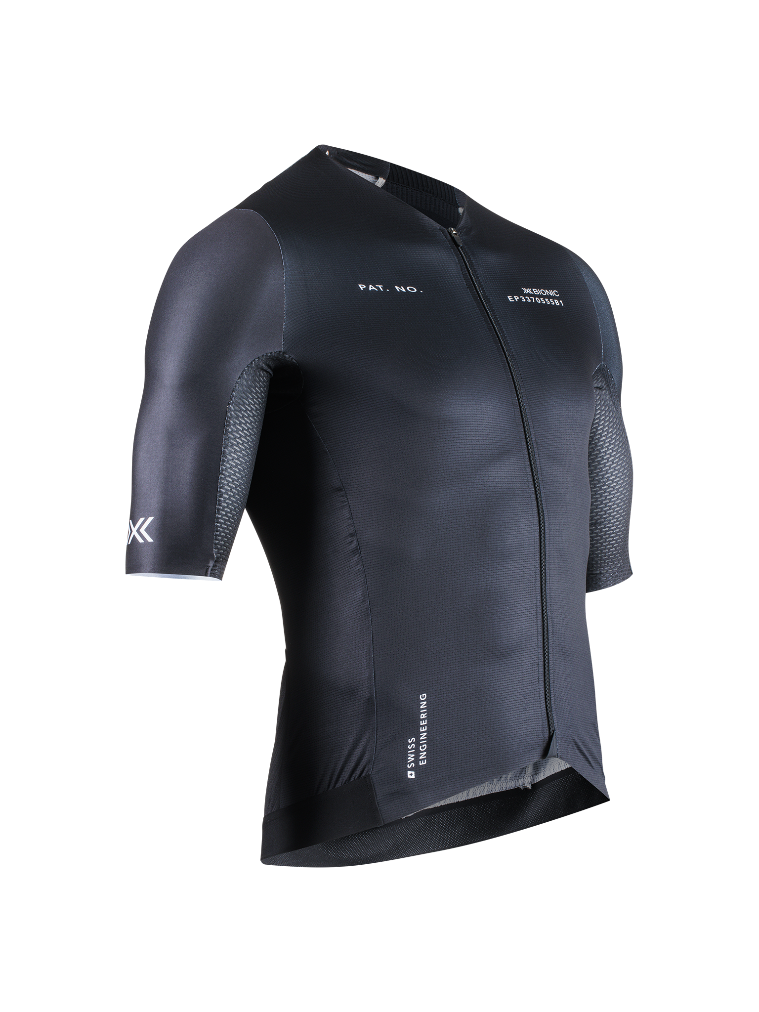 X-BIONIC COREFUSION AERO JERSEY SS MEN - Opal Black - Zip Shirts - 18 of 40