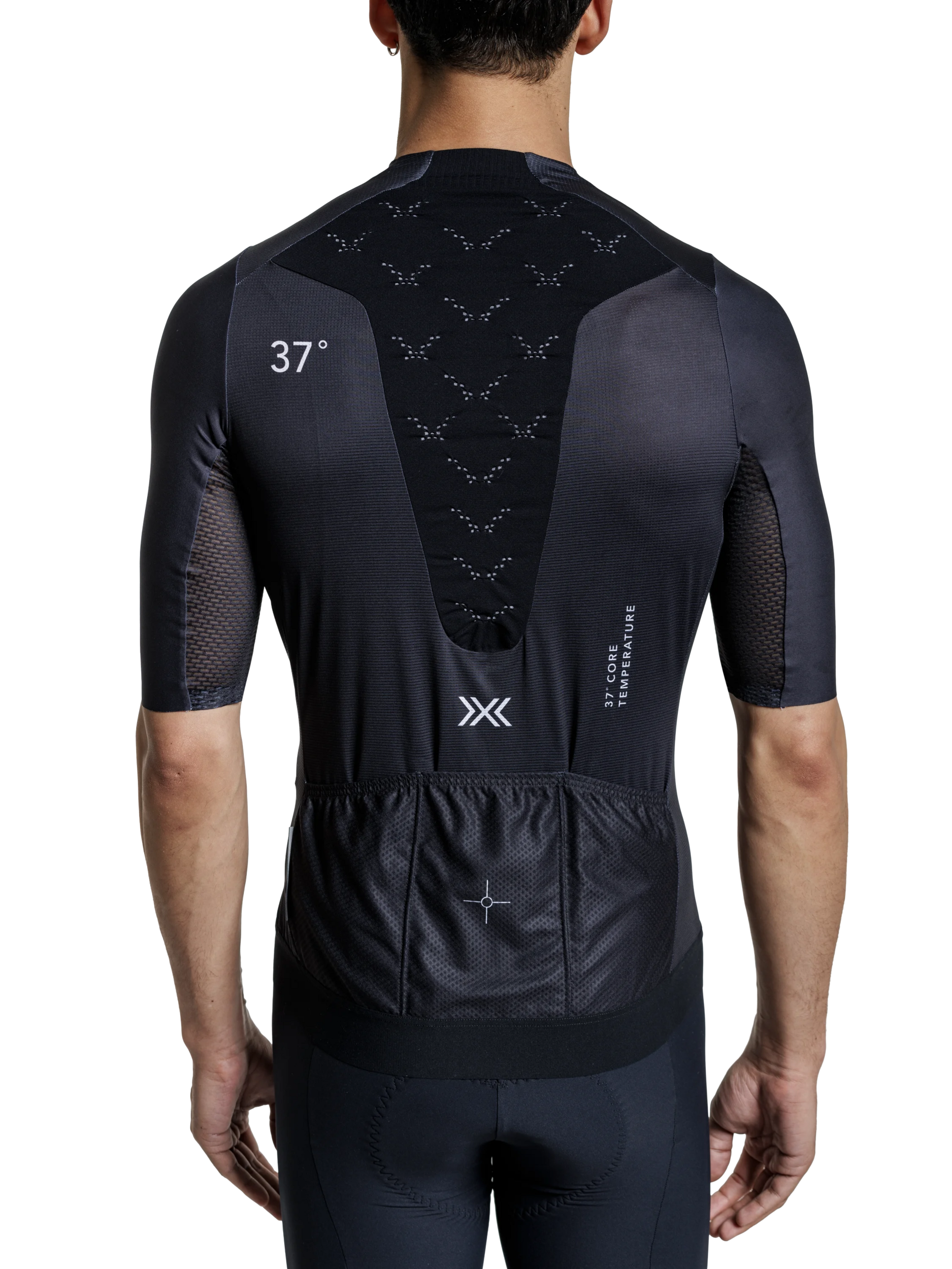 X-BIONIC COREFUSION AERO JERSEY SS MEN - Opal Black - Zip Shirts - 22 of 40