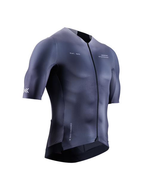X-BIONIC COREFUSION AERO JERSEY SS MEN - Dark Monochromatic Heatmap - Zip Shirts - 33 of 40