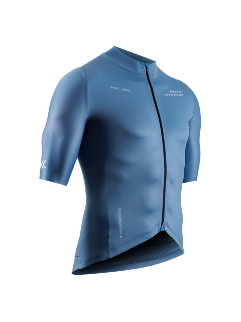 X-BIONIC COREFUSION RIDE JERSEY SS MEN - Slate Blue - Zip Shirts - 20 of 50