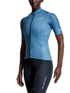 X-BIONIC COREFUSION RIDE JERSEY SS WMN - Slate Blue - Zip Shirts - 20 of 50