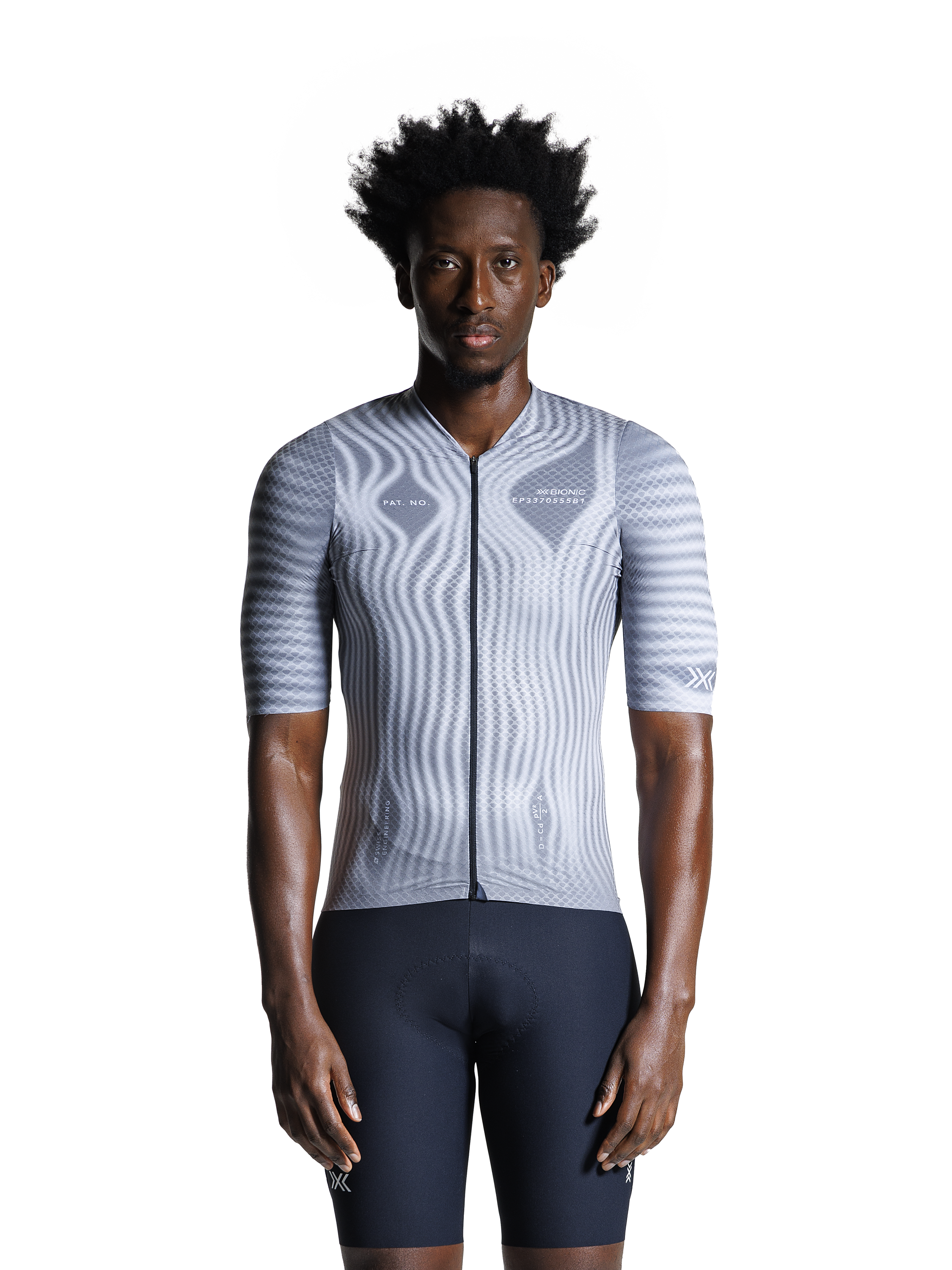 X-BIONIC COREFUSION ULTIMATE AERO JERSEY SS MEN - Windmap Seal Grey - Zip Shirts - 3 of 3