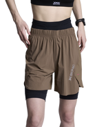 X-BIONIC COREFUSION RUN PERFORM SHORTS WMN - Dark Sand - Shorts - 11 of 20