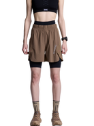 X-BIONIC COREFUSION RUN PERFORM SHORTS WMN - Dark Sand - Shorts - 12 of 20