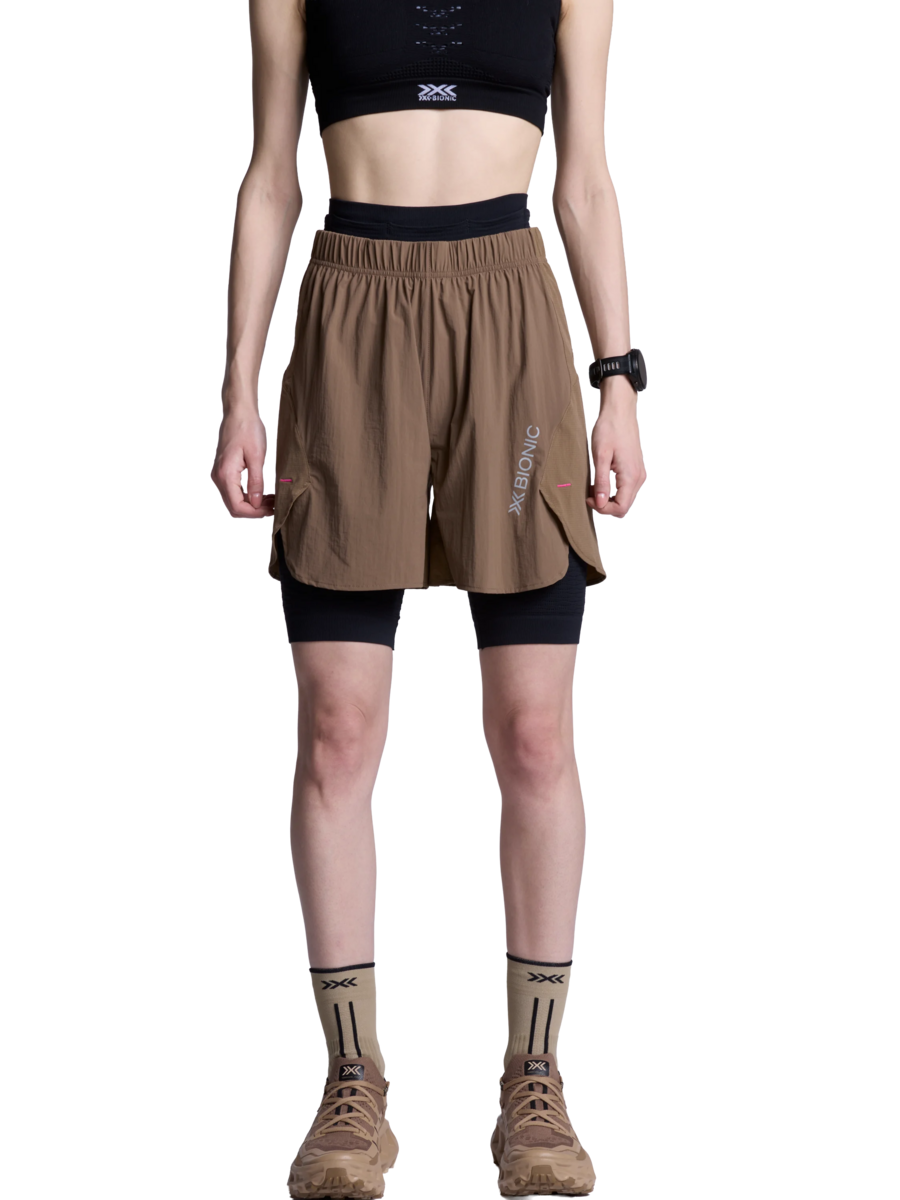 X-BIONIC COREFUSION RUN PERFORM SHORTS WMN - Dark Sand - Shorts - 12 of 20
