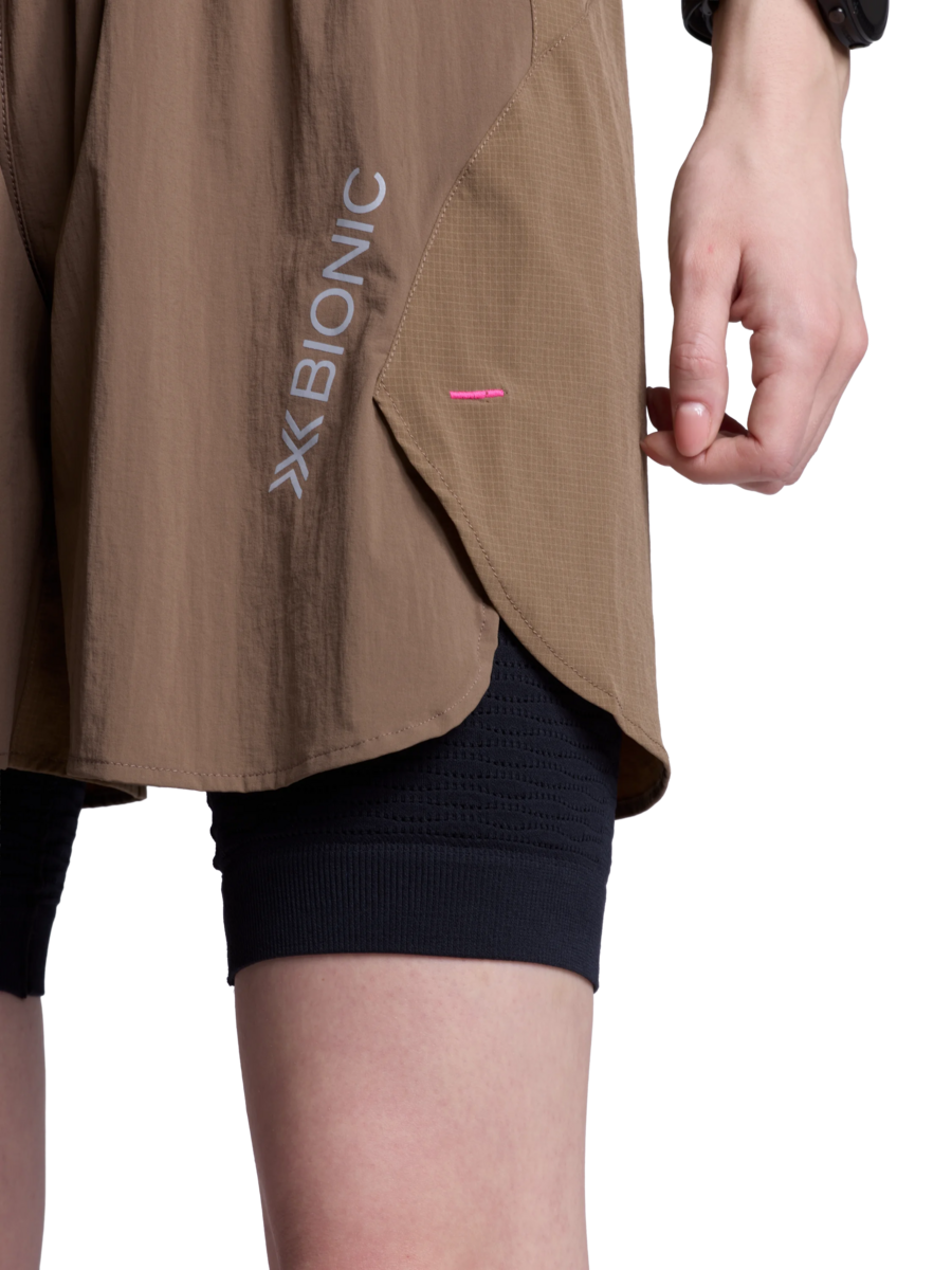 X-BIONIC COREFUSION RUN PERFORM SHORTS WMN - Dark Sand - Shorts - 14 of 20