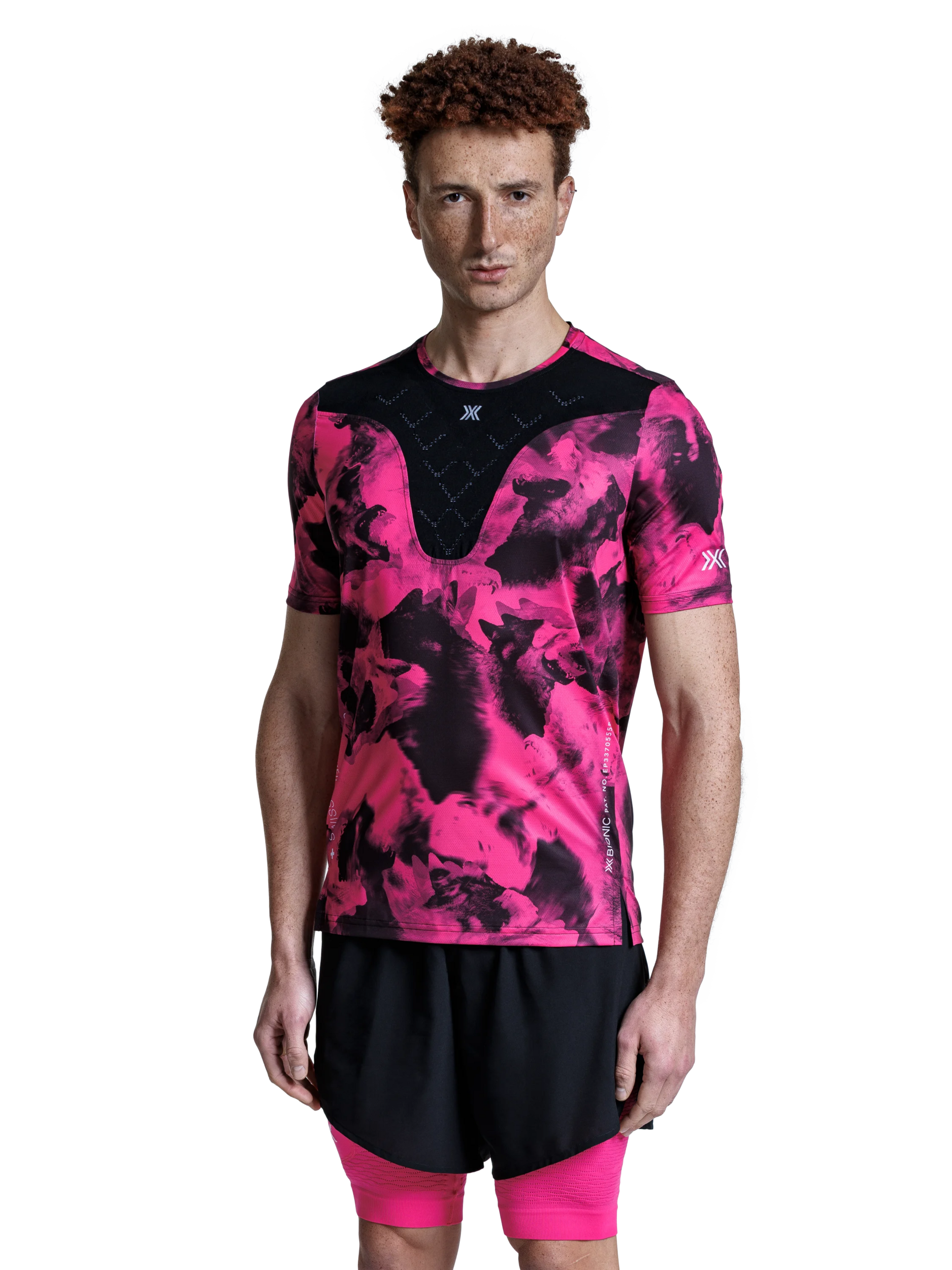 X-BIONIC COREFUSION RUN SHIRT SS MEN - Wolfpack Black Neo Pink - T-Shirts - 35 of 48
