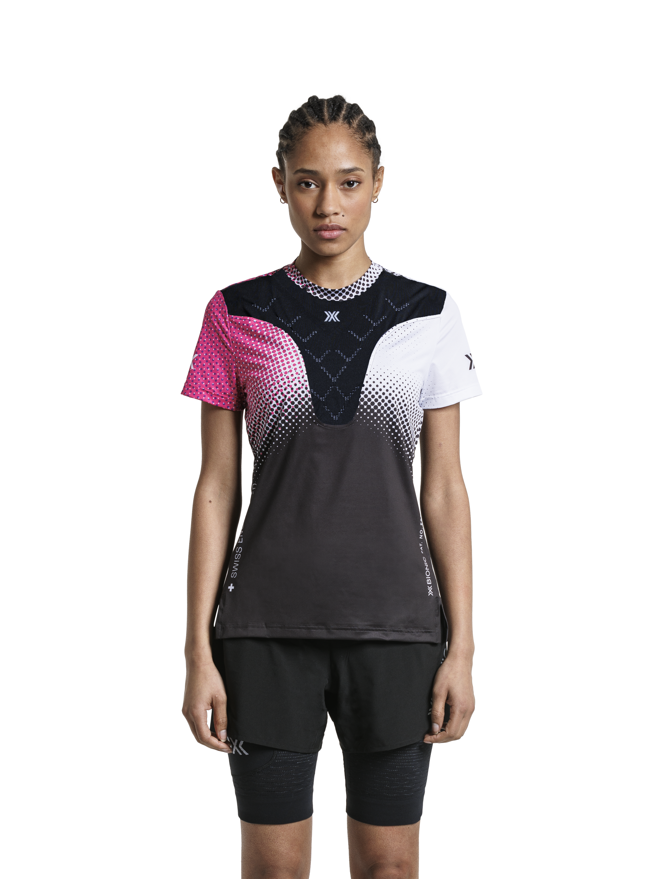 X-BIONIC COREFUSION RUN SHIRT SS WMN - Dot Fade Neo Pink White - T-Shirts - 43 of 50