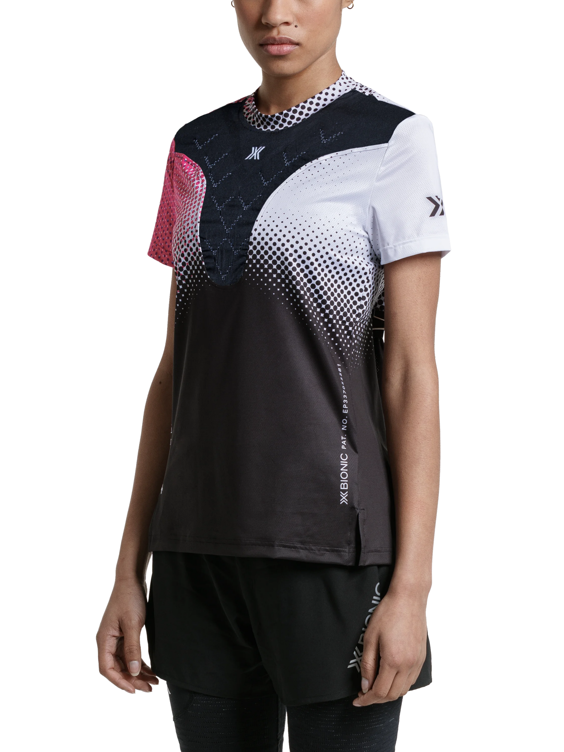 X-BIONIC COREFUSION RUN SHIRT SS WMN - Dot Fade Neo Pink White - T-Shirts - 44 of 50