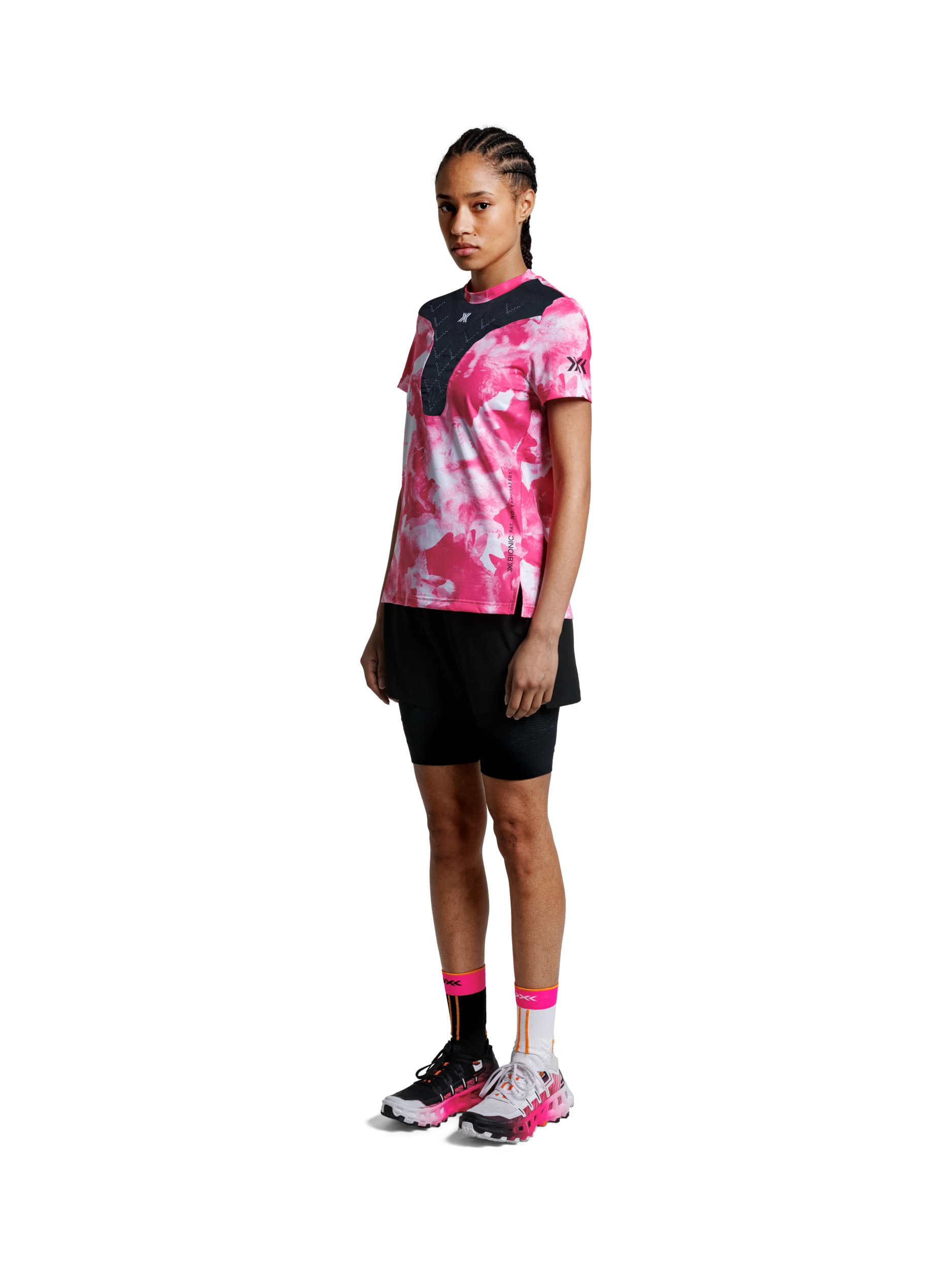 X-BIONIC COREFUSION RUN SHIRT SS WMN - Wolfpack White Neo Pink - T-Shirts - 50 of 50