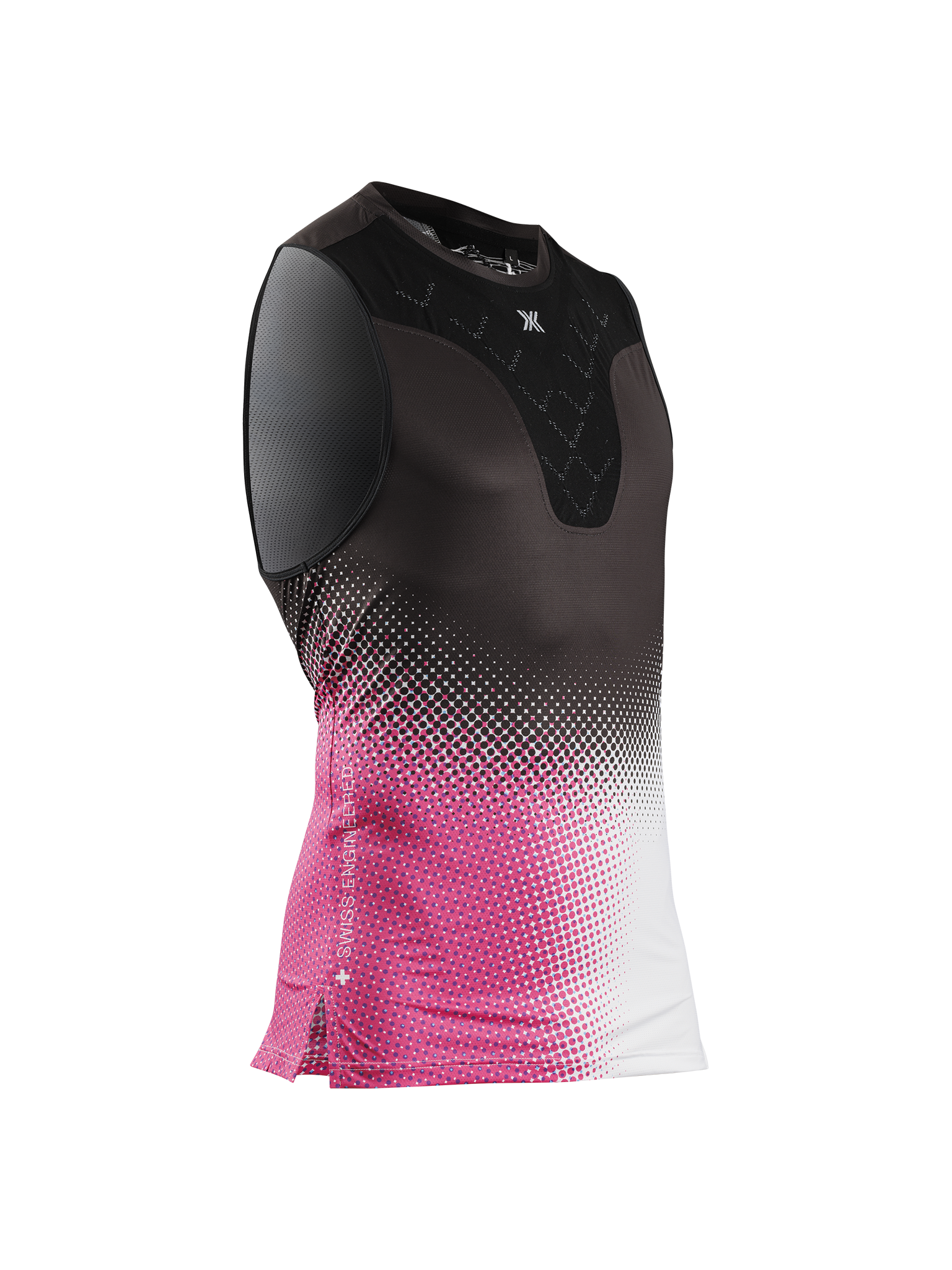 X-BIONIC COREFUSION RUN TANK - Dot Fade Neo Pink White - Tanks - 22 of 27