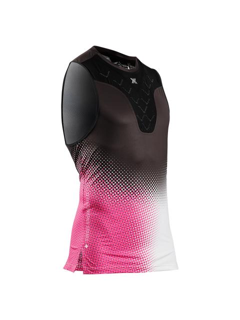 X-BIONIC COREFUSION RUN TANK - Dot Fade Neo Pink White - Tanks - 22 of 27