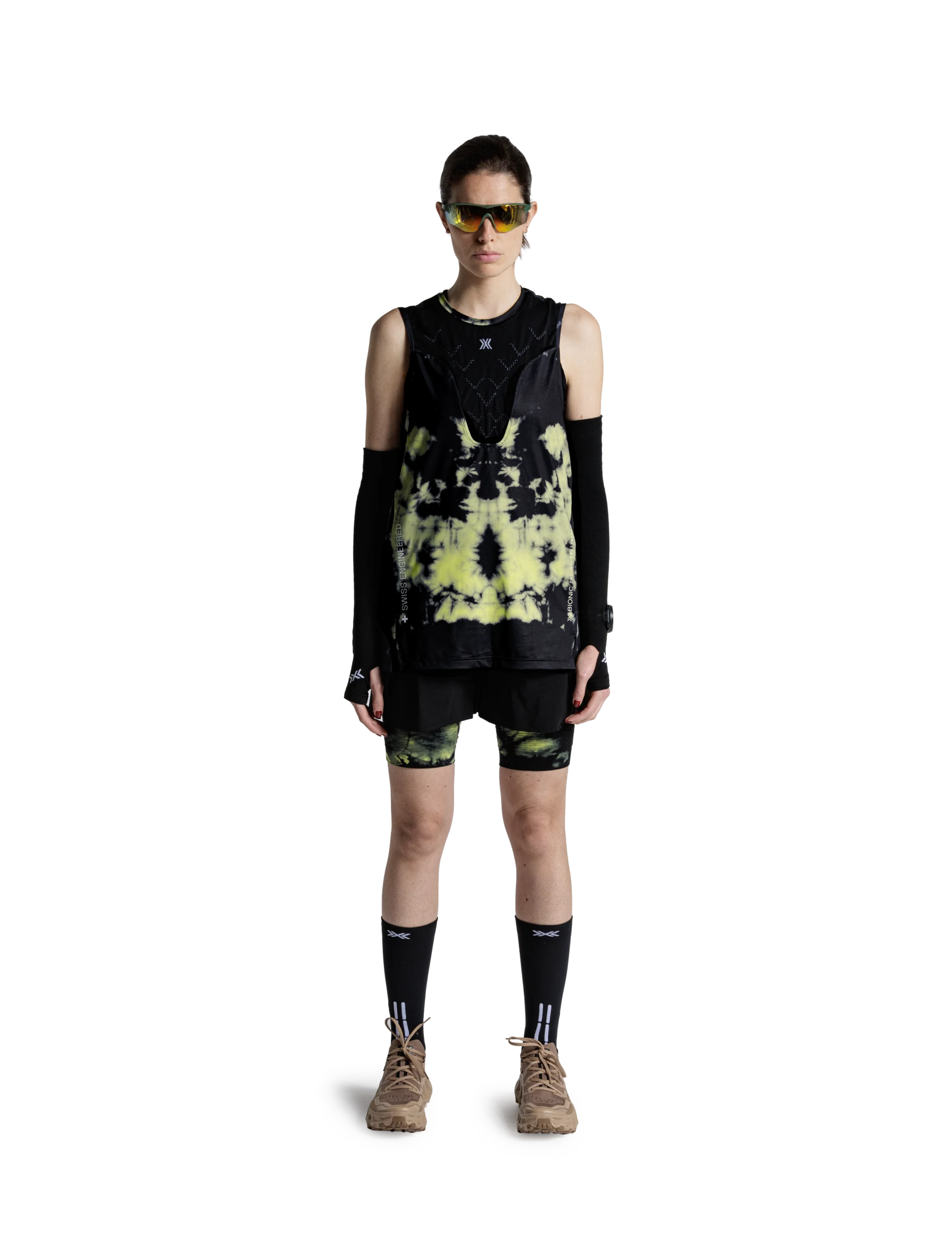 X-BIONIC COREFUSION RUN TANK - Tie Dye Electric Energy - Tanks - 4 of 27