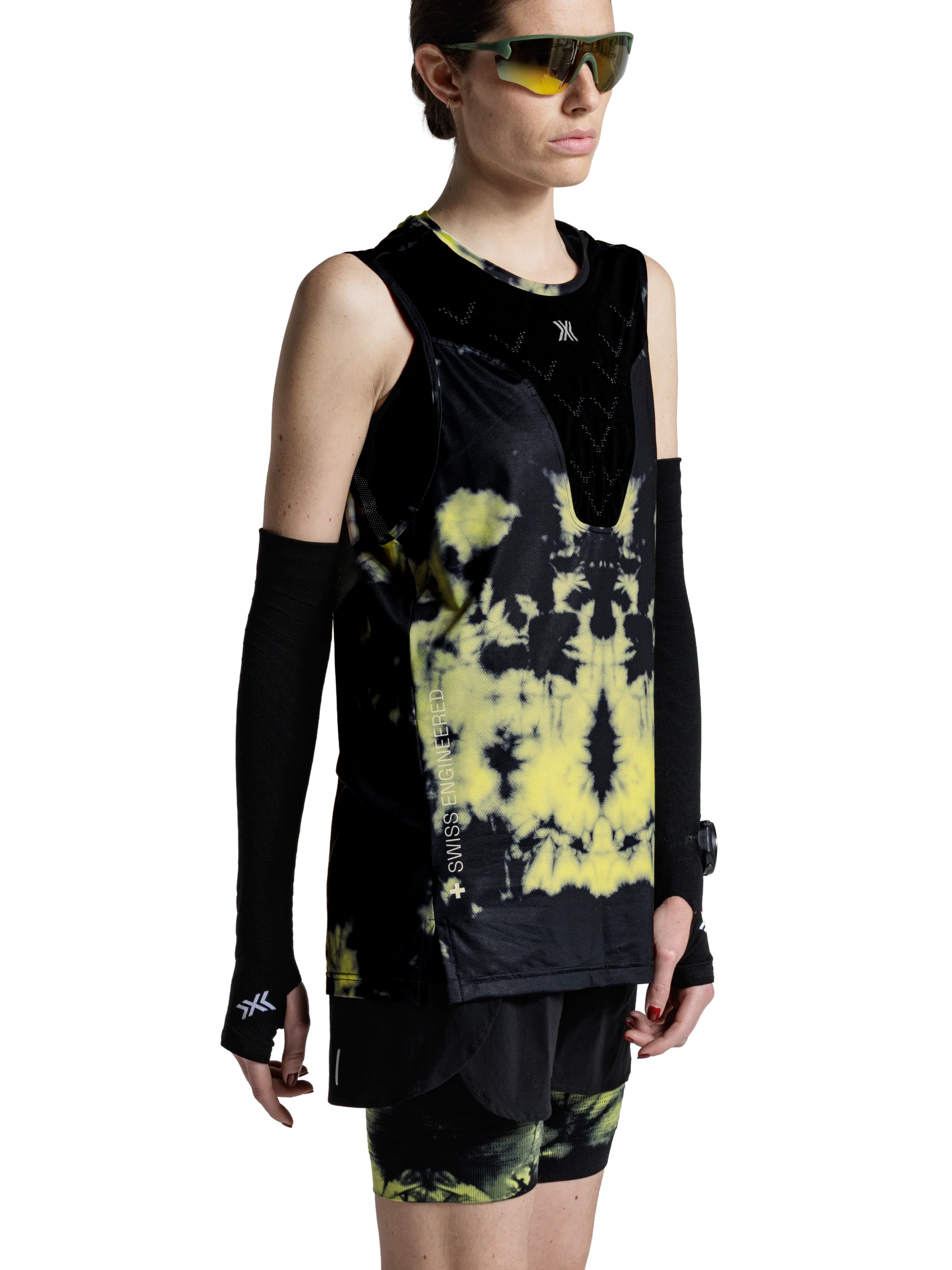 X-BIONIC COREFUSION RUN TANK - Tie Dye Electric Energy - Tanks - 7 of 27