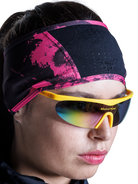 X-BIONIC COREFUSION FLEXBAND - Wolfpack Black Neo Pink Winter - Headbands - 3 of 8