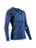 X-BIONIC MERINO SHIRT LG SL MEN - Dark Ocean Sky Blue - Longsleeves - 2 of 5