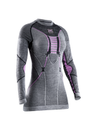 X-BIONIC MERINO SHIRT LG SL WMN - Black Grey Magnolia - Longsleeves - 2 of 4